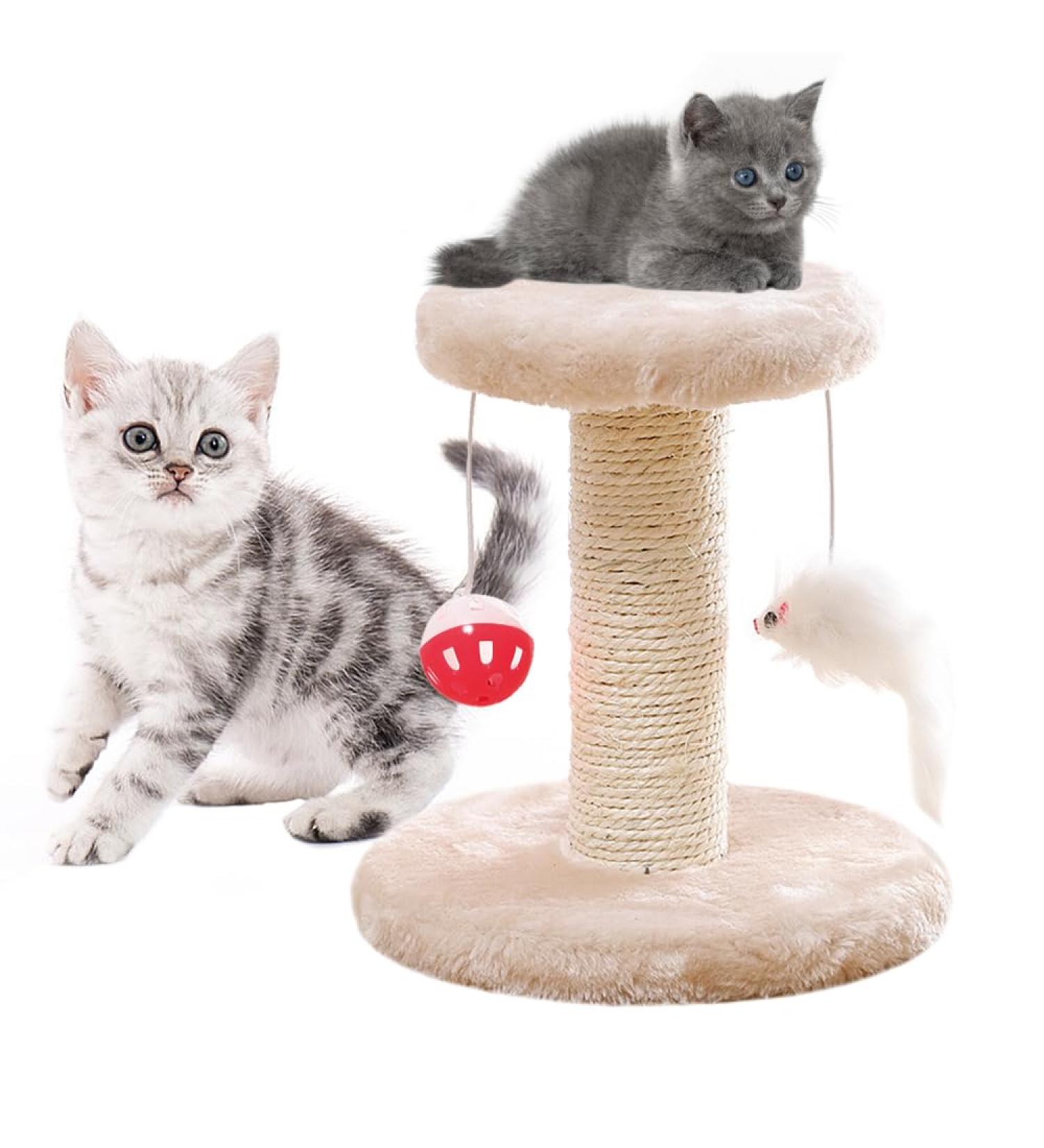 Premium Cat Tree with Plush Seats & Sisal Scratch Column | Climbing Furniture for Cats | International Shipping Available - Buy Online on GoSupps.com