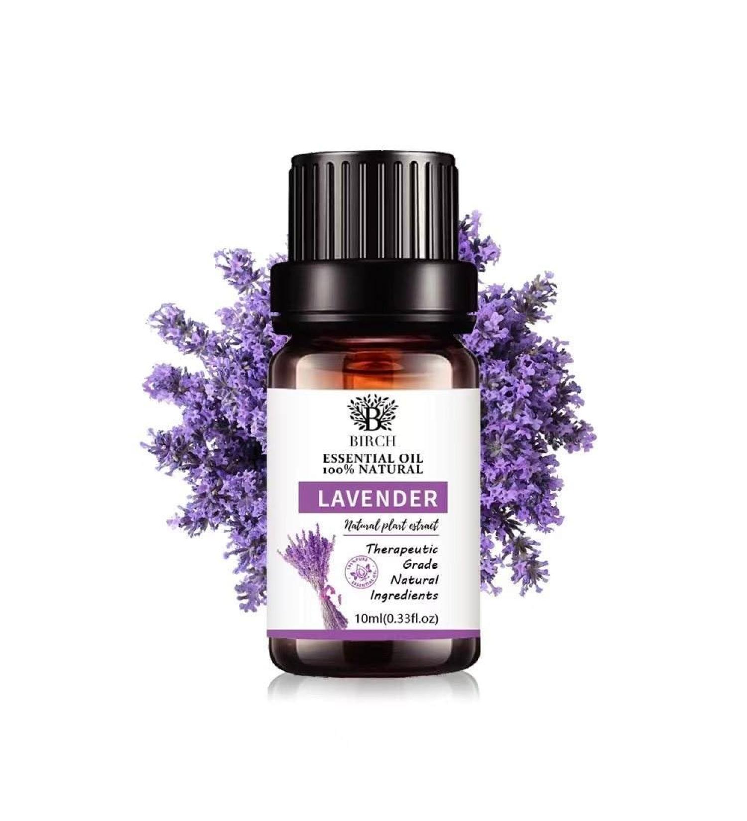 10ml Natural Lavender Essential Oil - Aromatherapy Diffuser Oil for Home & Yoga | Undiluted & Pure - Buy Online on GoSupps.com