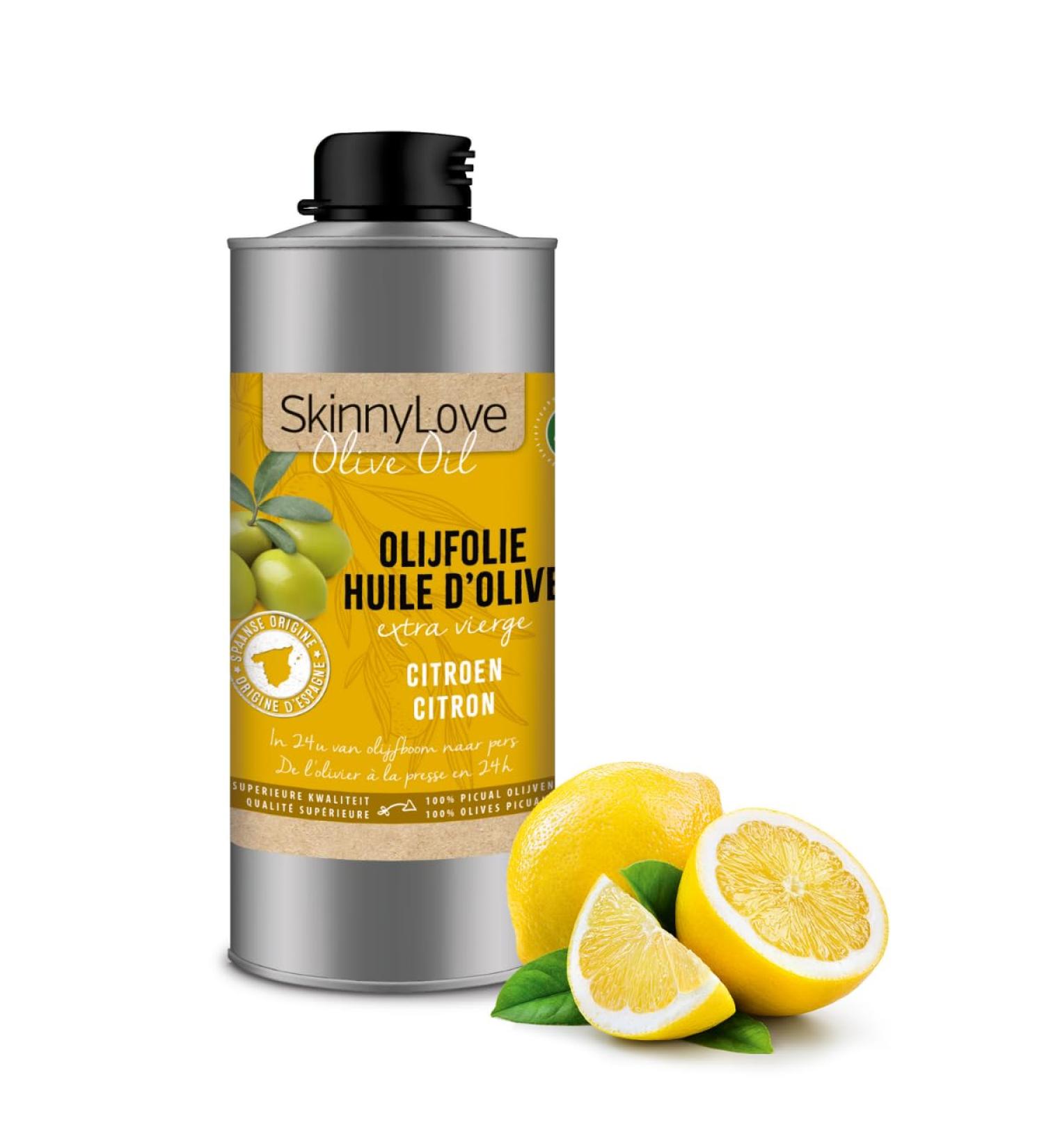  SkinnyLove Lombardia Vita - Organic Extra Virgin Olive Oil 750ml - Lemon - Buy Online on GoSupps.com