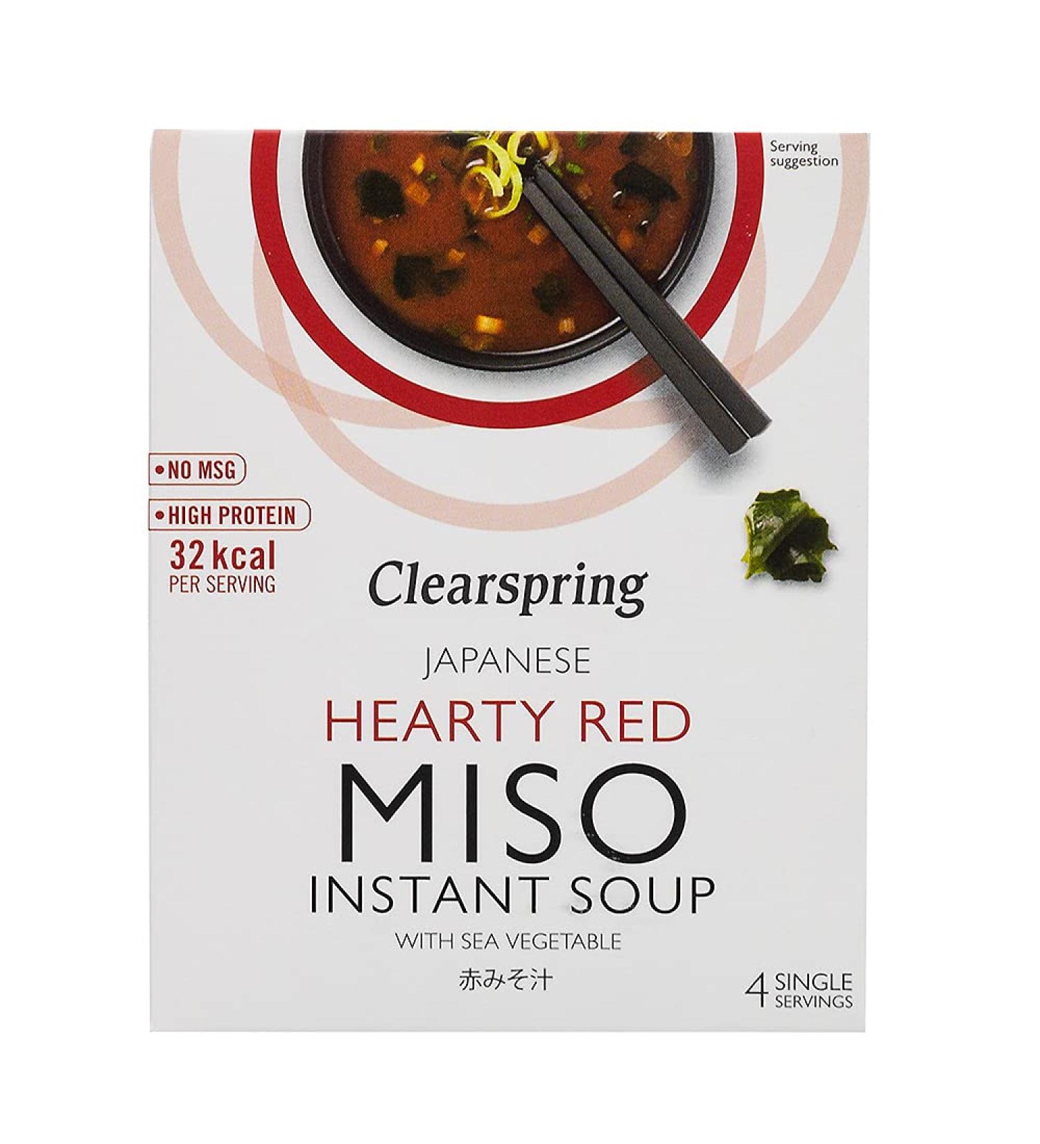 Clearspring Hearty Red Miso Soup + Sea Veg 1 x 4x10g