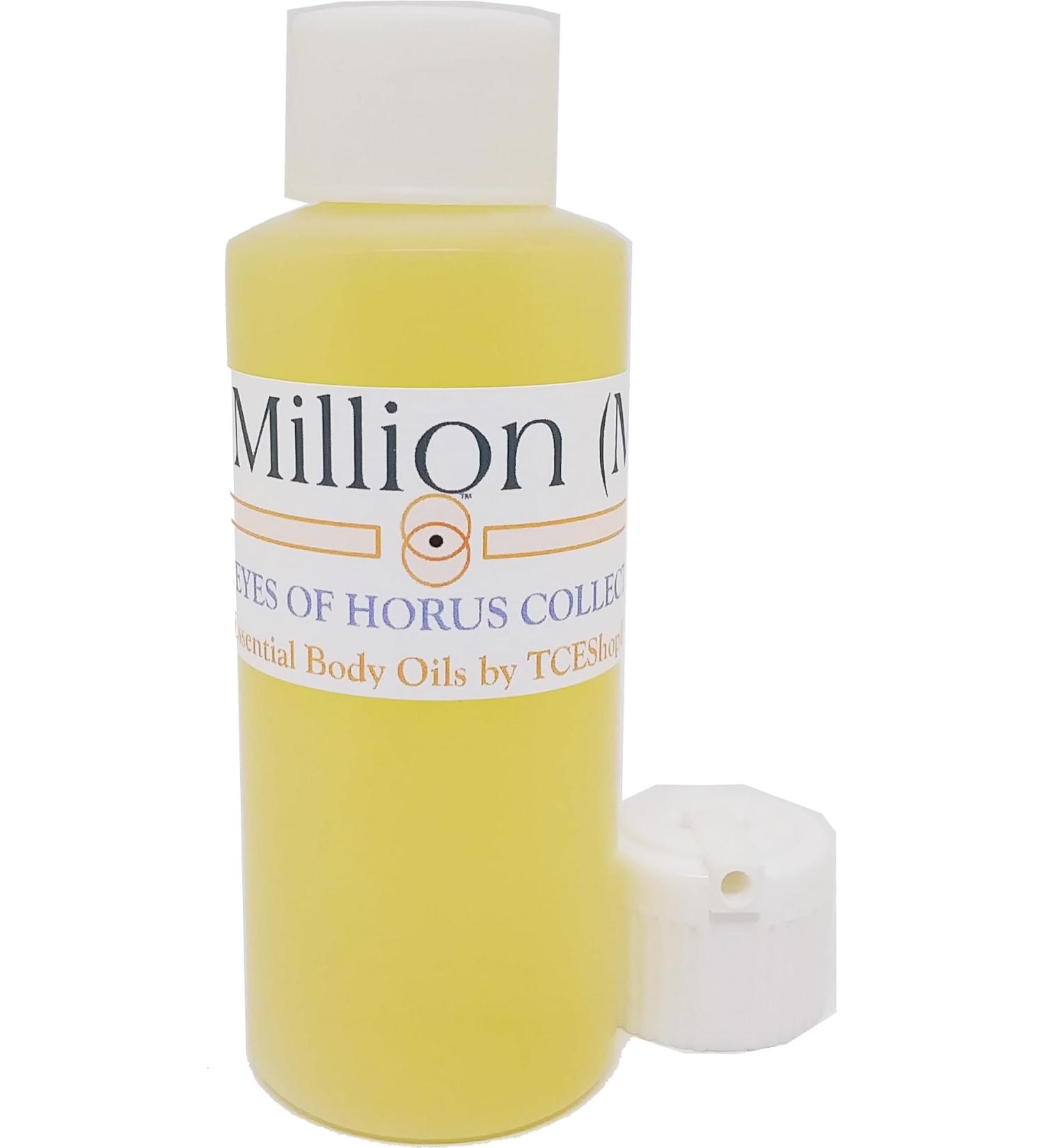One Million - Type PR For Men Scented Body Oil Fragrance Flip Cap - Gold - 2 oz. - ID#32231 2 Fl Oz (Pack of 1)