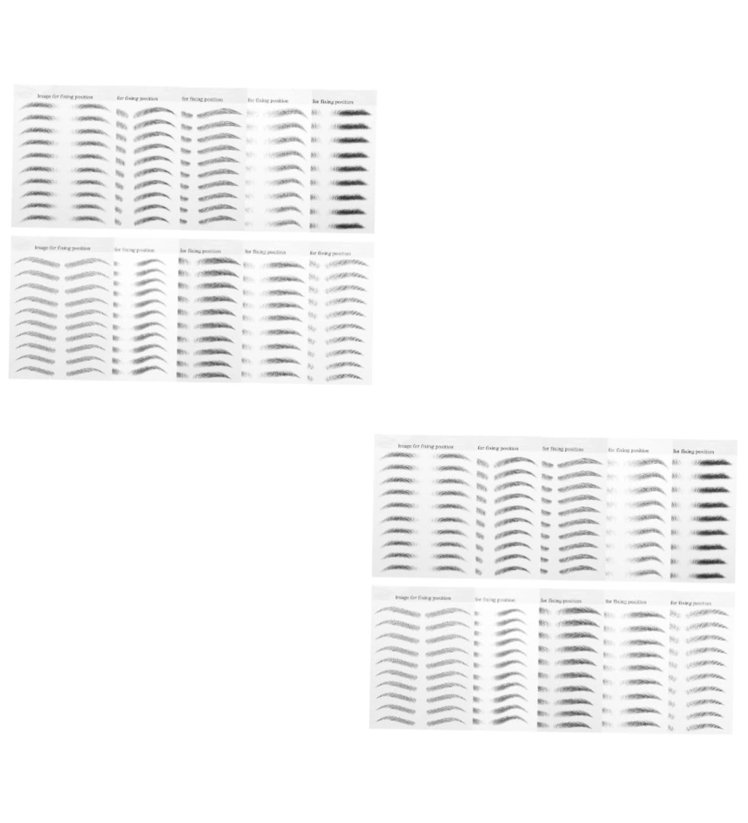 POPETPOP 20 Sheets Imitation Eco Eyebrow Sticker Eyebrow Trimming 4d 21.5X14cmx2pcs Blackx2pcs - Buy Online on GoSupps.com