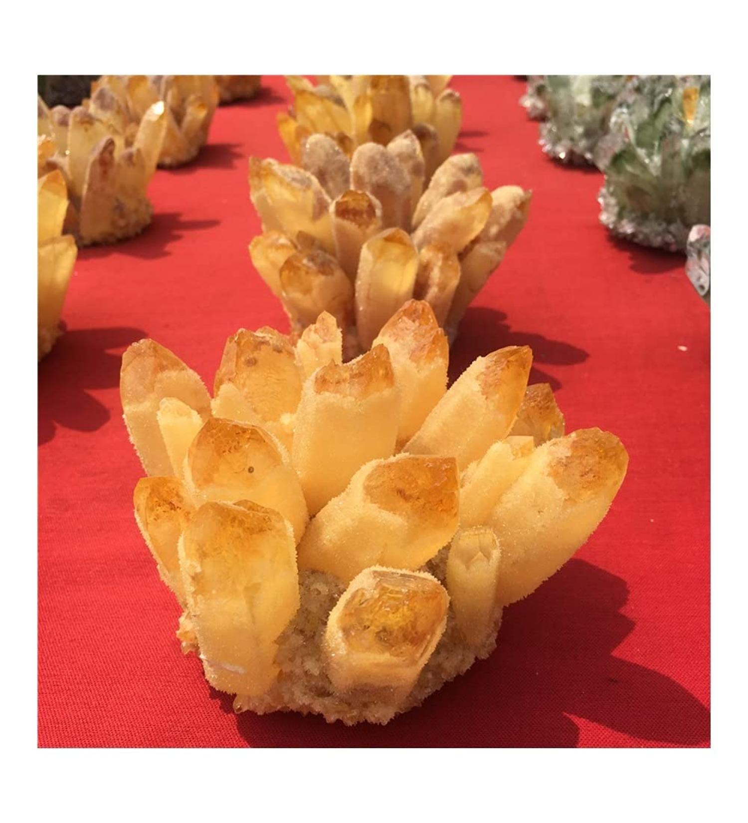 400-800g Natural Yellow Ghost Phantom Quartz Crystal Cluster Specimen Home Decoration Office Living Room Crystal Decora kaixun (Size : 600-700g) - Buy Online on GoSupps.com