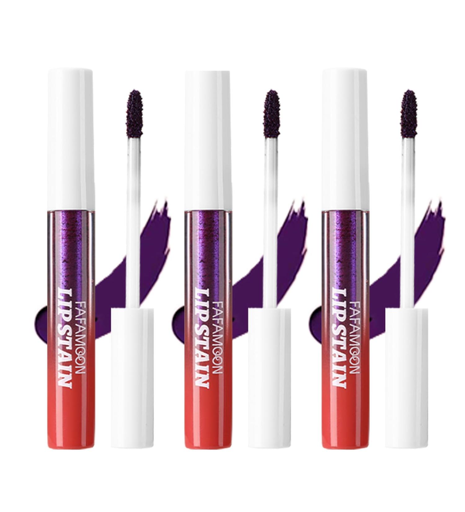 LuckNest Peel Off Lip Stain Lip Tint Set of 3 long lasting peel off matte lip gloss matte liquid lipstick nude lip gloss waterproof lip tint non stick for women - Buy Online on GoSupps.com