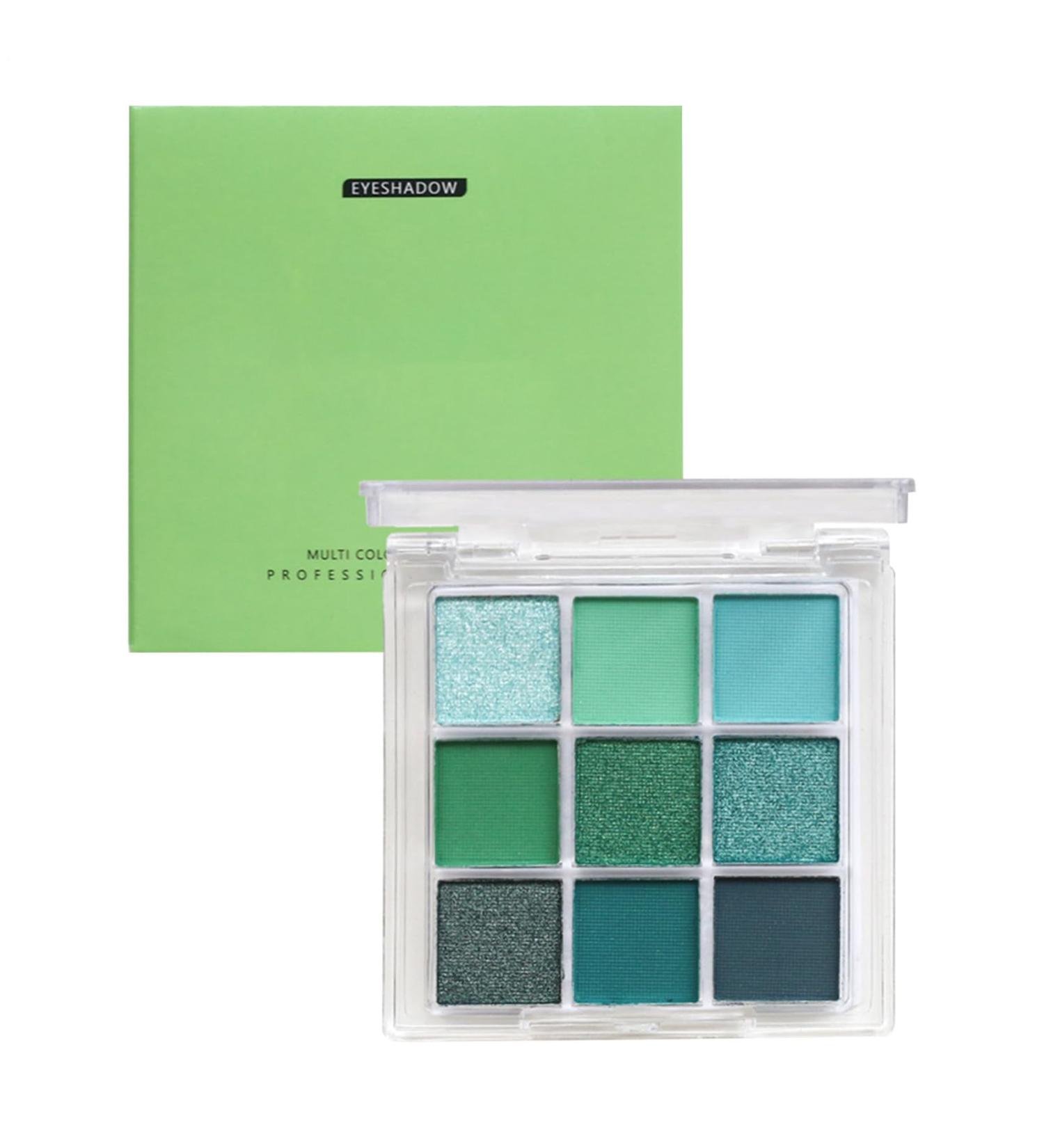  Raxove Green Eyeshadow Palette - 9 Colors Green Eyeshadow Makeup | Green Glitter Eyeshadow Palette Pigmented Eyeshadow Palette Cosmetic For Eye Makeup - Buy Online on GoSupps.com