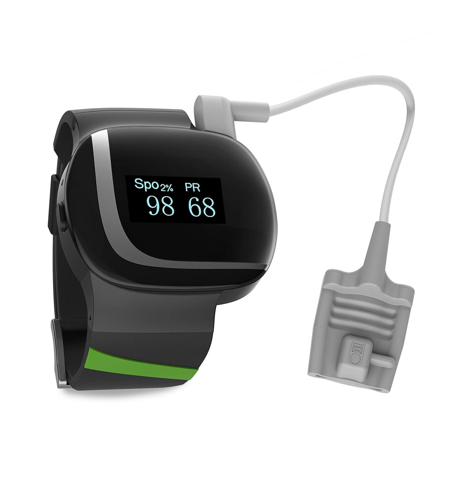 Rechargeable Wrist Pulse Oximeter with Free APP | SpO2 & PR Monitor | Overnight & Continuous Recording | Sleep Report Included - Buy Online on GoSupps.com