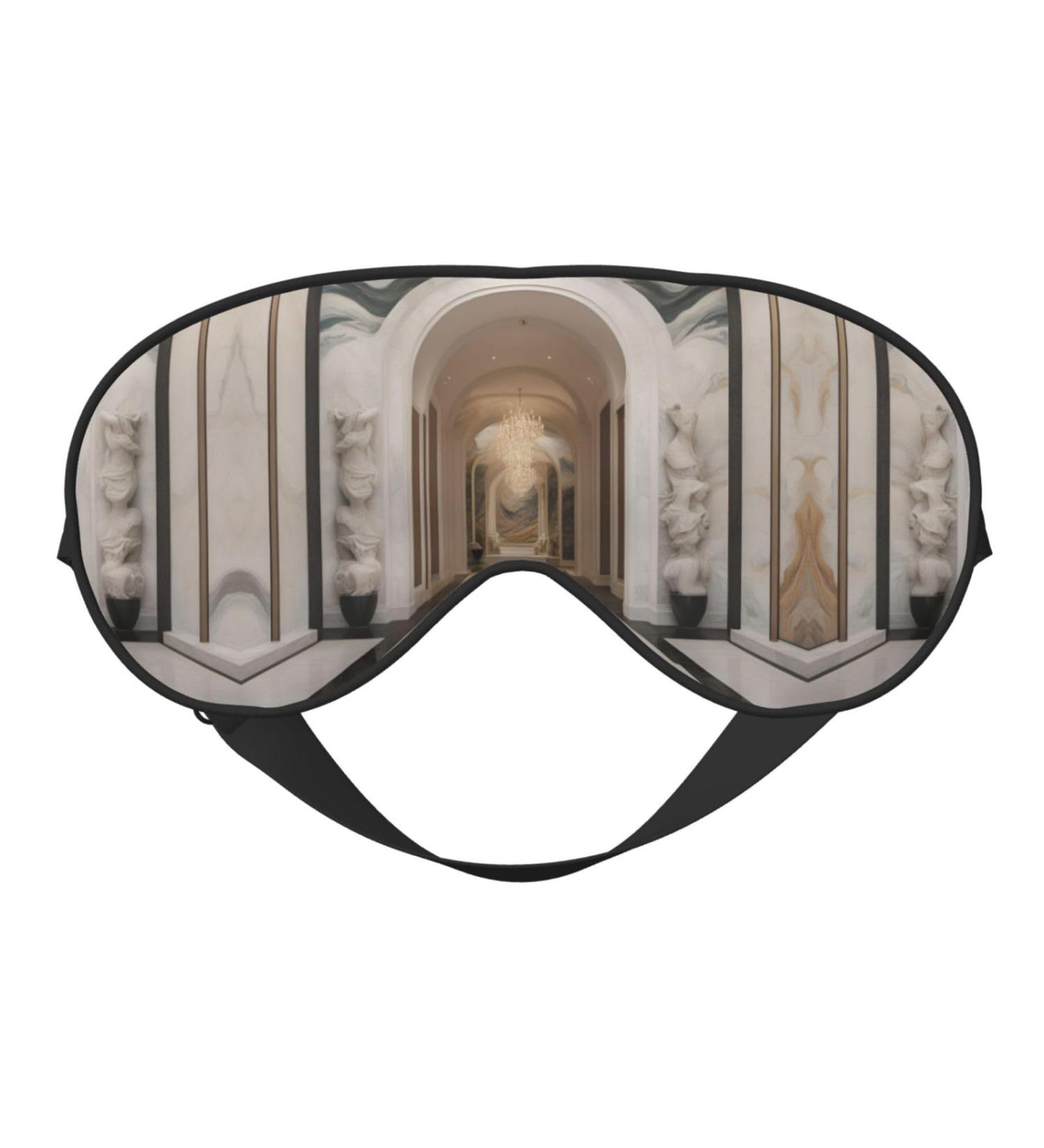 Marble Mural Print Ultra-Soft Eye Mask | Light-Blocking for Comfort & Restful Sleep - International Shipping - Buy Online on GoSupps.com