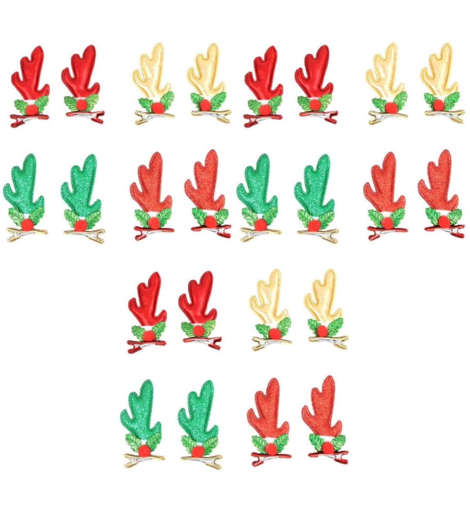 FRCOLOR 12 Pairs girls barrettes Deer Ears Hair Clips Glitter Reindeer Hair Clips reindeer barrettes Christmas Hairpin Antlers Hair Clips kids hairpin Miss headgear three-dimensional pu - Buy Online on GoSupps.com