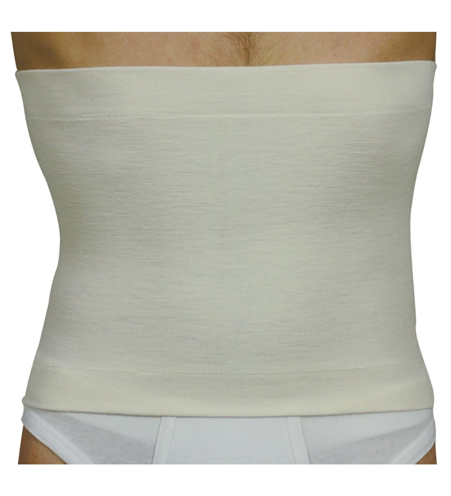 MANIFATTURA BERNINA Elan 500227 - Thermo-heating belt belly warmer made of Merino wool Angora wool height 27 cm