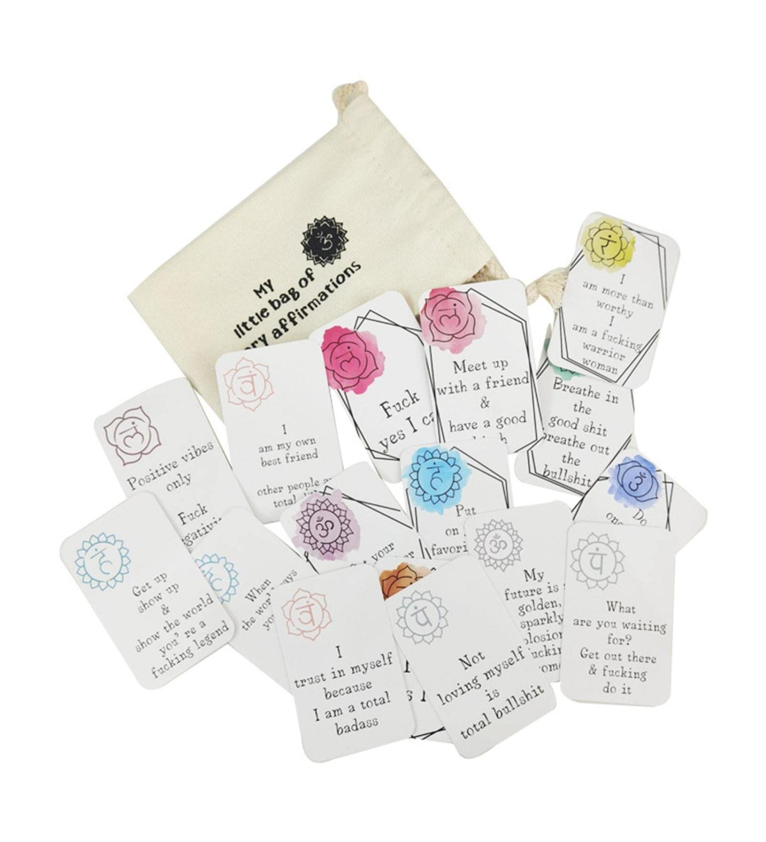 RJSQAQE Positive Affirmation Cards Set - 16 Motivational & Funny Daily Affirmation Cards for Inspiration & Gifts - Buy Online on GoSupps.com