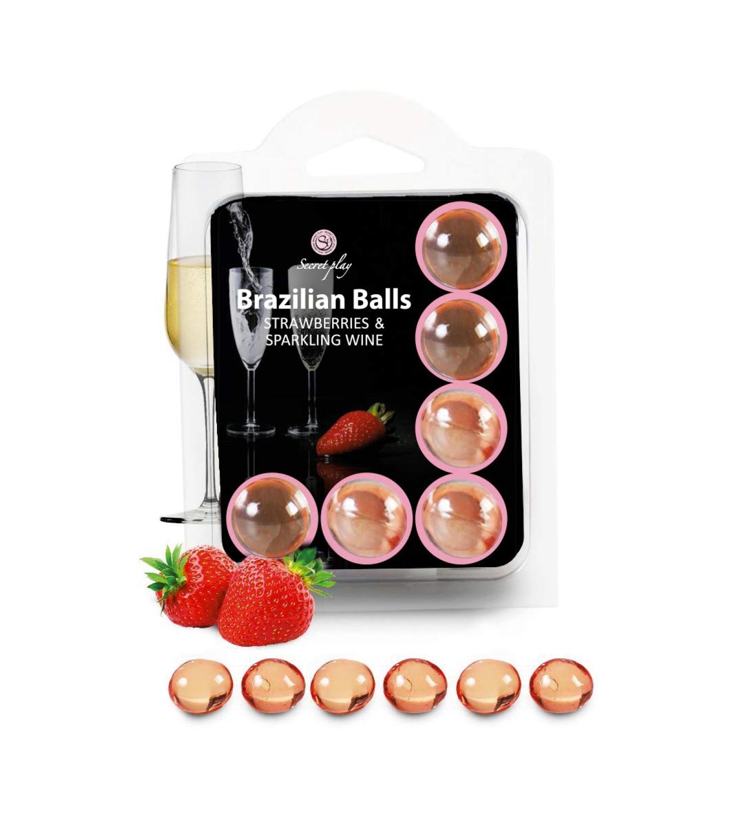 Brazilian Balls Set 6 Fresas con cava