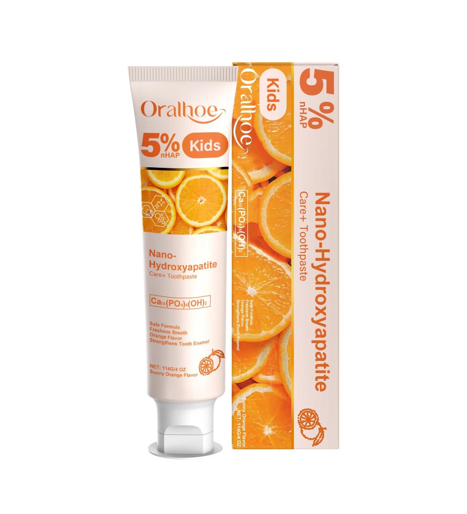 KLYso Kids Oral Care Toothpaste (Sweet Orange Flavor) - Gentle Cleaning Teeth Brightening Fresh Breath Safe & Fun for Children(1PCS) - Buy Online on GoSupps.com