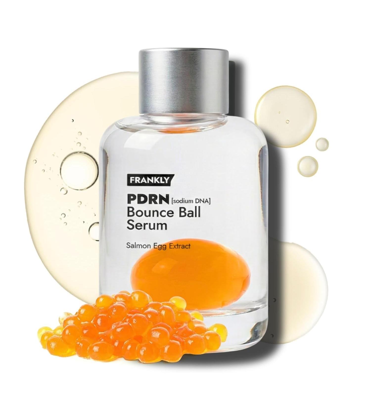 FRANKLY Salmon PDRN Bounce Ball Serum 99% Pure PDRN Salmon DNA for Post Microneedling Recovery Redness & Damaged Skin Repair | Glass Skin Korean Skincare | Lightweight Non Sticky | 1.01 fl oz - Buy Online on GoSupps.com