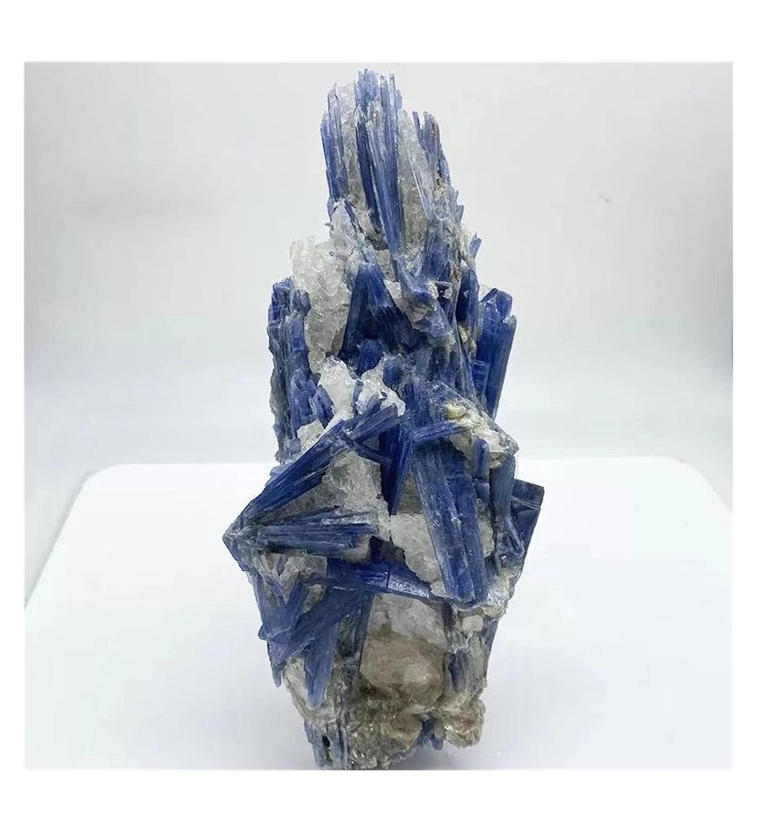 Natural Crystal Rough 1PC 150G-330G Natural Raw Cyanite Quartz Crystal Cluster Blue kyanite Rough Stone for Decoration Stone Mineral Specimen 1pc 215g-235g - Buy Online on GoSupps.com