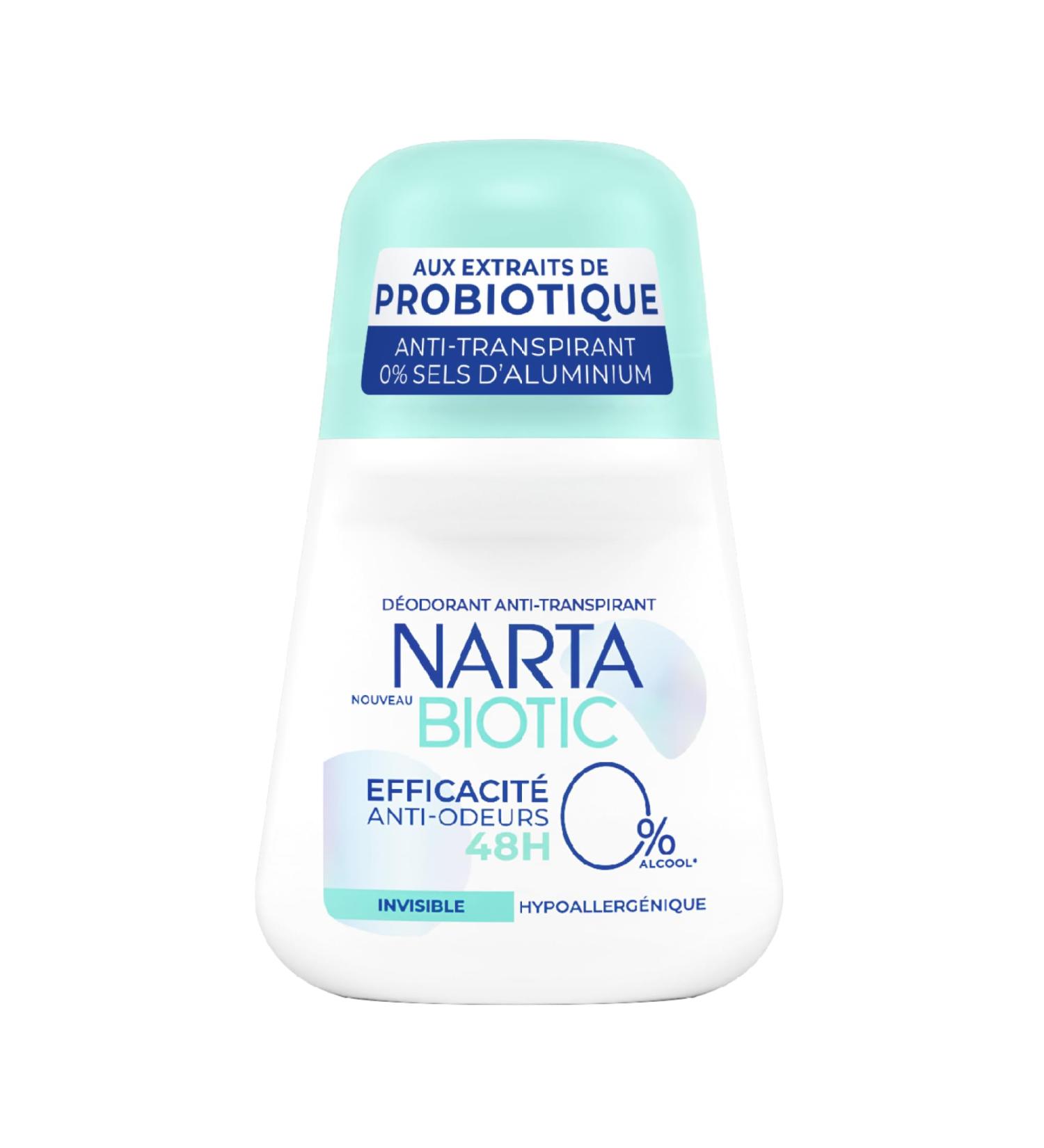 Narta Biotic Invisible Roll-on Deodorant 50 ml - Buy Online on GoSupps.com