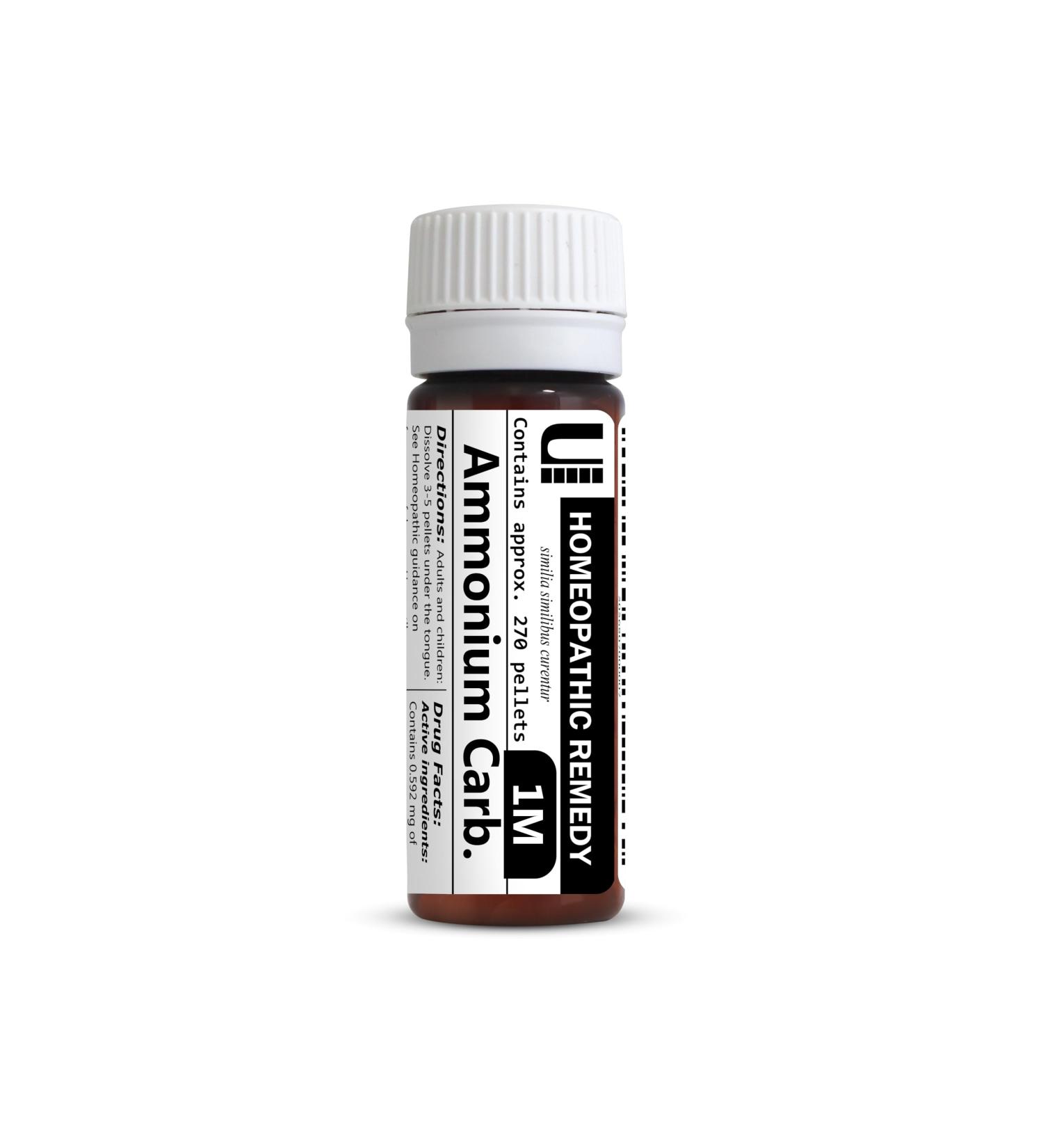 Buy Ammonium Carbonicum 1M Homeopathic Remedy - 270 Pellets | Fast International Shipping - Buy Online on GoSupps.com