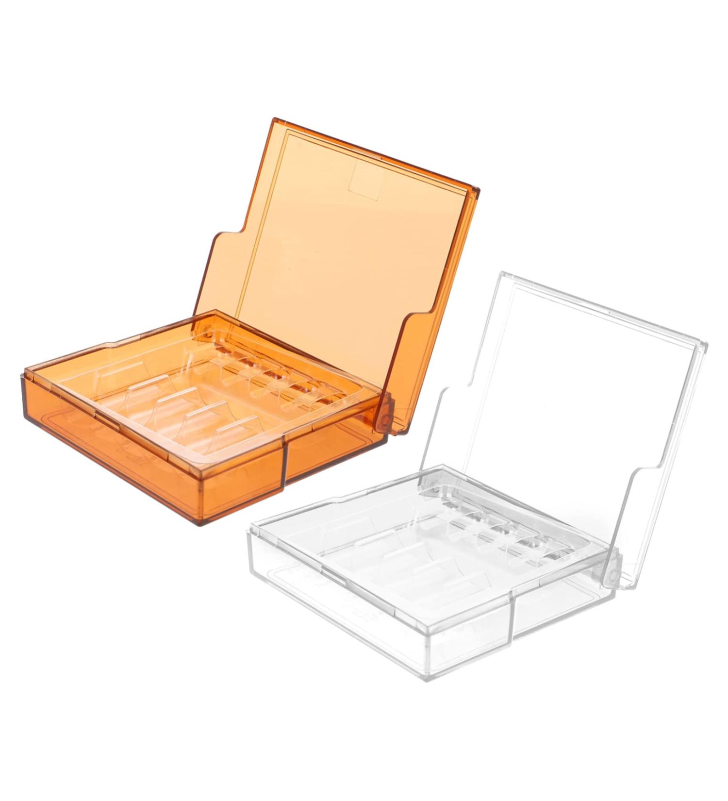 Clinic Syringe Case Holder 2pcs Box Syringe Plastic Storage Box Plastic Stand Injection Carrying Case Storage Box Injection Box Injector Storage Box Injectors Storage Box Supplies Assorted Color 7.2X7.2X1.5cm - Buy Online on GoSupps.com