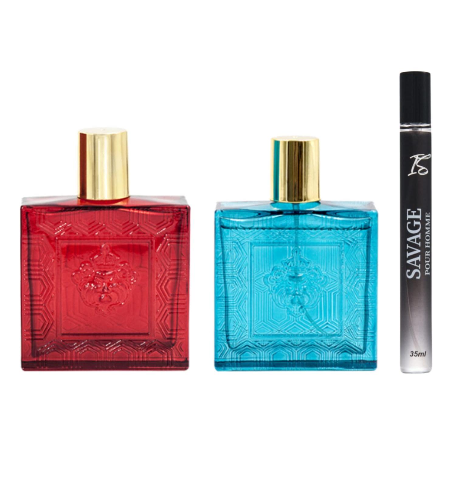 Lion Versatile Red Flame Cologne for Men - Natural Spray Eau De Toilette 3.4oz Each - Pack of 2 Masculine Scents - Buy Online on GoSupps.com