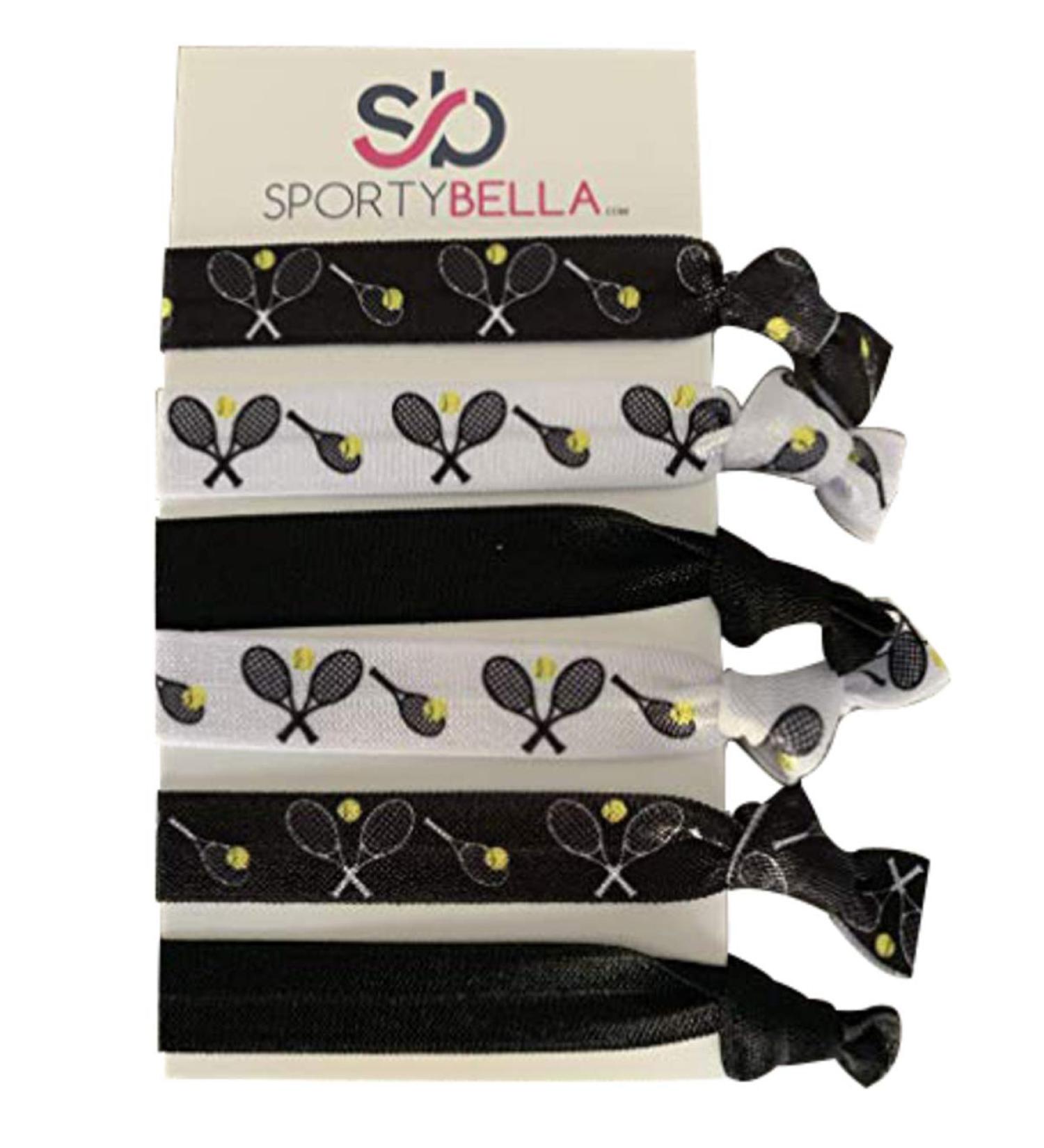 Tennis Hair Ties Set - No Crease Elastics for Tennis Players | Tennis Hair Accessories - Perfect Gift for Girls - Buy Online on GoSupps.com