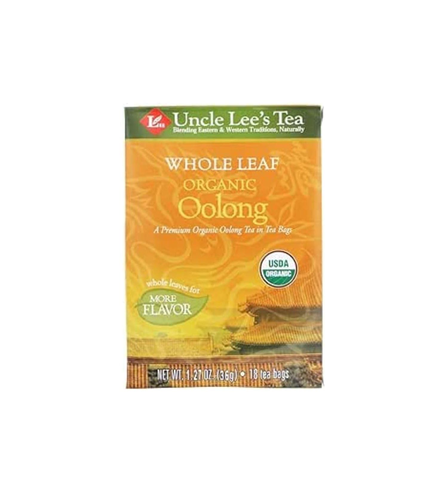 Uncle Lee's Org Whole Leaf Oolong 18bg - Buy Online on GoSupps.com