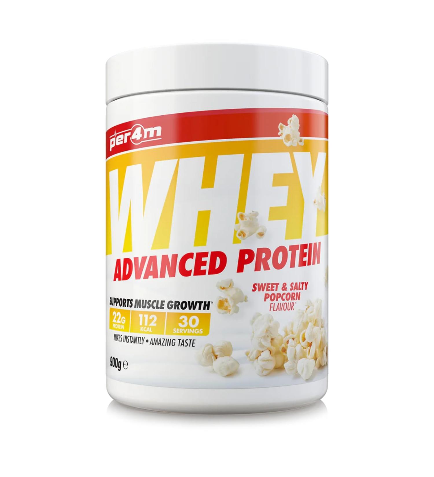 Per4m Whey Protein 900g Sweet and Savory Popcorn - Buy Online on GoSupps.com