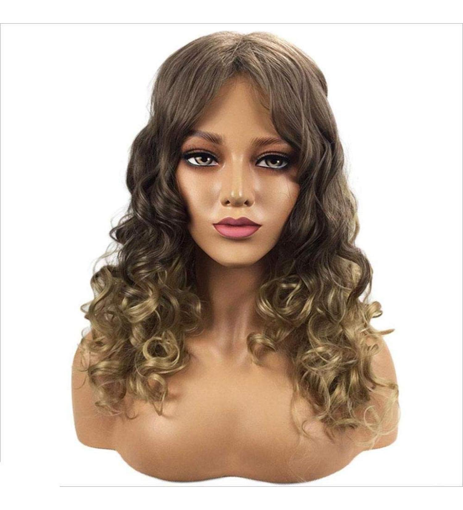 Shop Women's Gradient Long Curly Hairpieces - Stylish European & American Wigs | Rose Net Wig Set - Buy Online on GoSupps.com