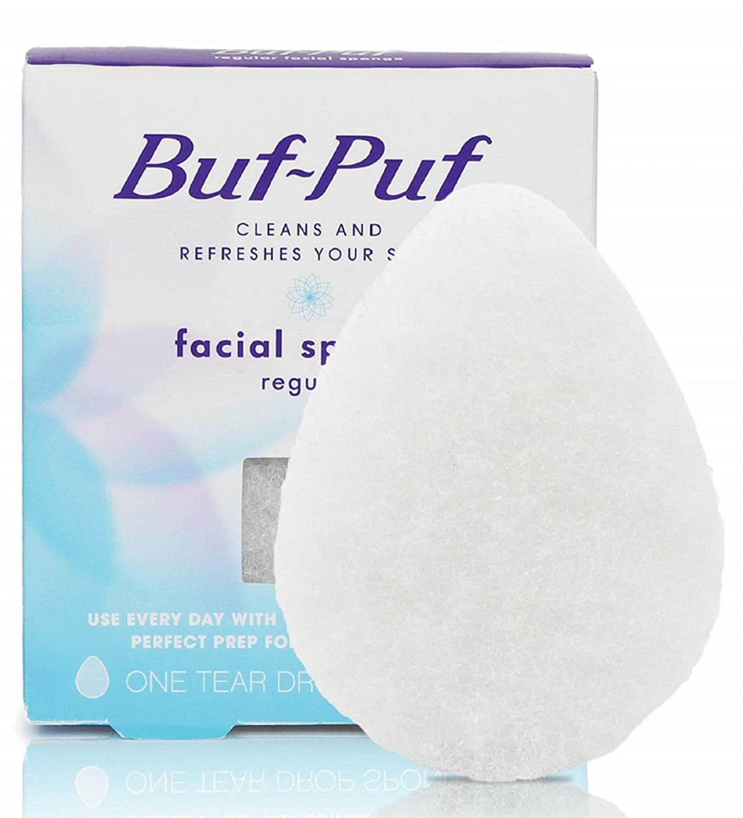 Buf-Puf Facial Sponge (Regular) - Exfoliating Facial Cleansing Sponge - Buy Online on GoSupps.com