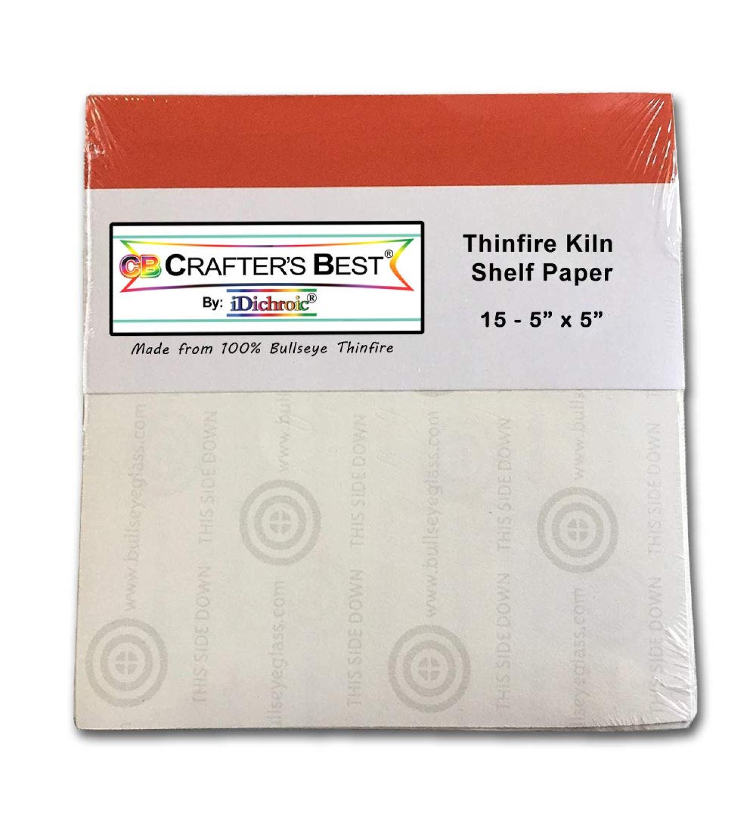 Crafters Best Thinfire Kiln Shelf Paper 5 x 5 - 15 Sheet Mini Pack