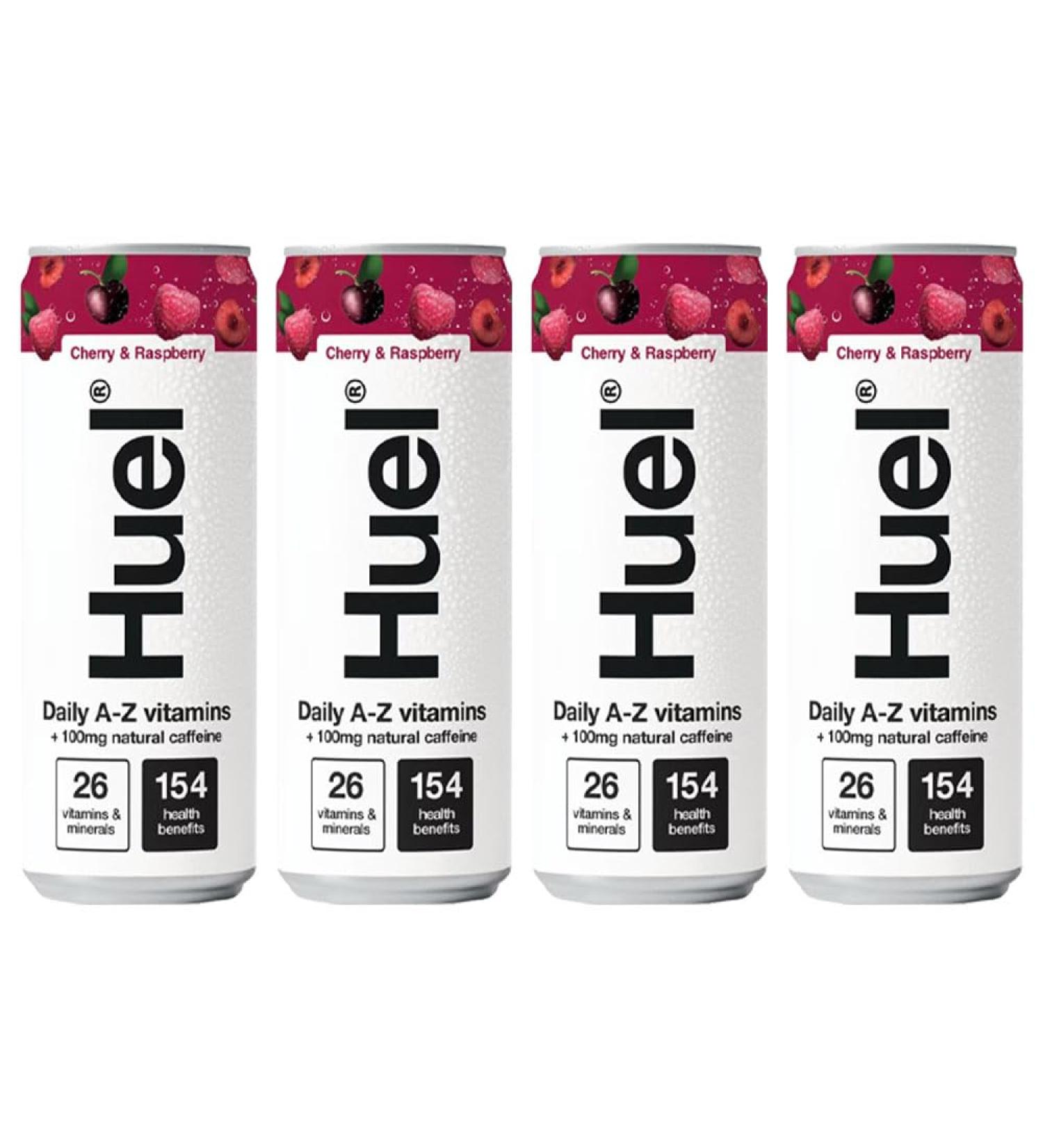  Huel Huel Cherry & Raspberry Daily Pack of 4 vitamins A-Z 330 ml - Buy Online on GoSupps.com
