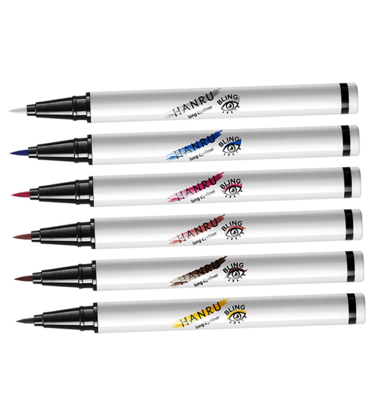 Balacoo 6pcs White Eyeliner Liquid Ultra-fine Felt-tip Eyeliner 4 in One Makeup Pen Liquid Eyeliner Matte - Buy Online on GoSupps.com