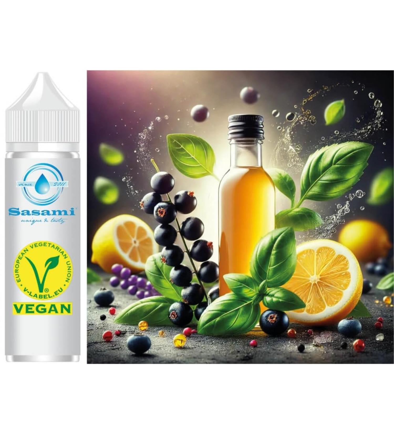 Cassis clat - Blackcurrant Basil Lemon Flavor Concentrate - Vegan - Sasami - 10 ml