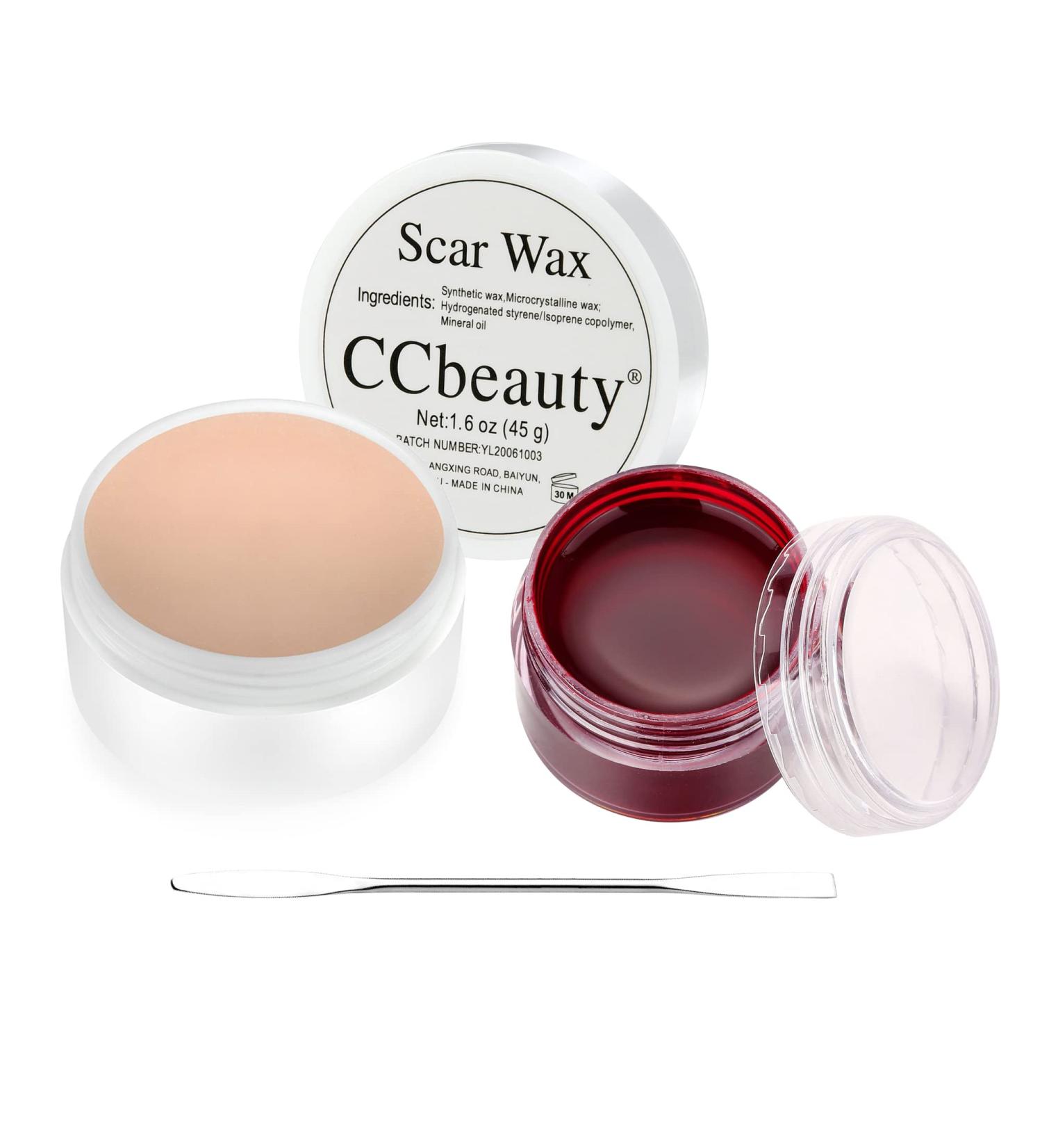 CCbeauty Scar Wax SFX Makeup Kit 45g with Body Paint Wax - Professional Skin Wax for Special Effects Cosplay Stage - Light - Buy Online on GoSupps.com