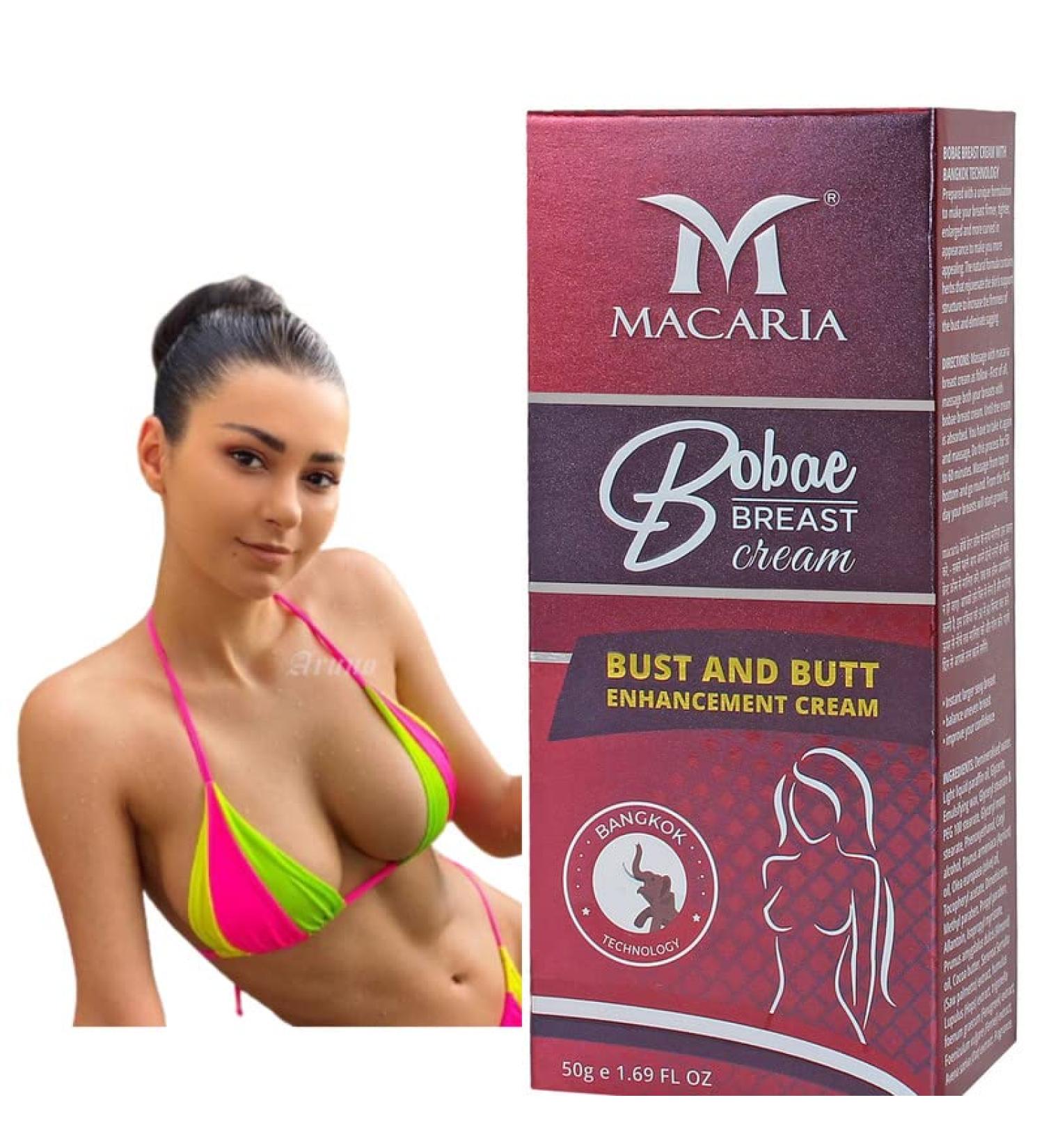  MACARIA Bobae Breast Enhancement Cream - Breast Lifter - Larger Firmer and Fuller Breasts - All-Natural Fast tightening Breast Enlargement Cream Gel - Buy Online on GoSupps.com