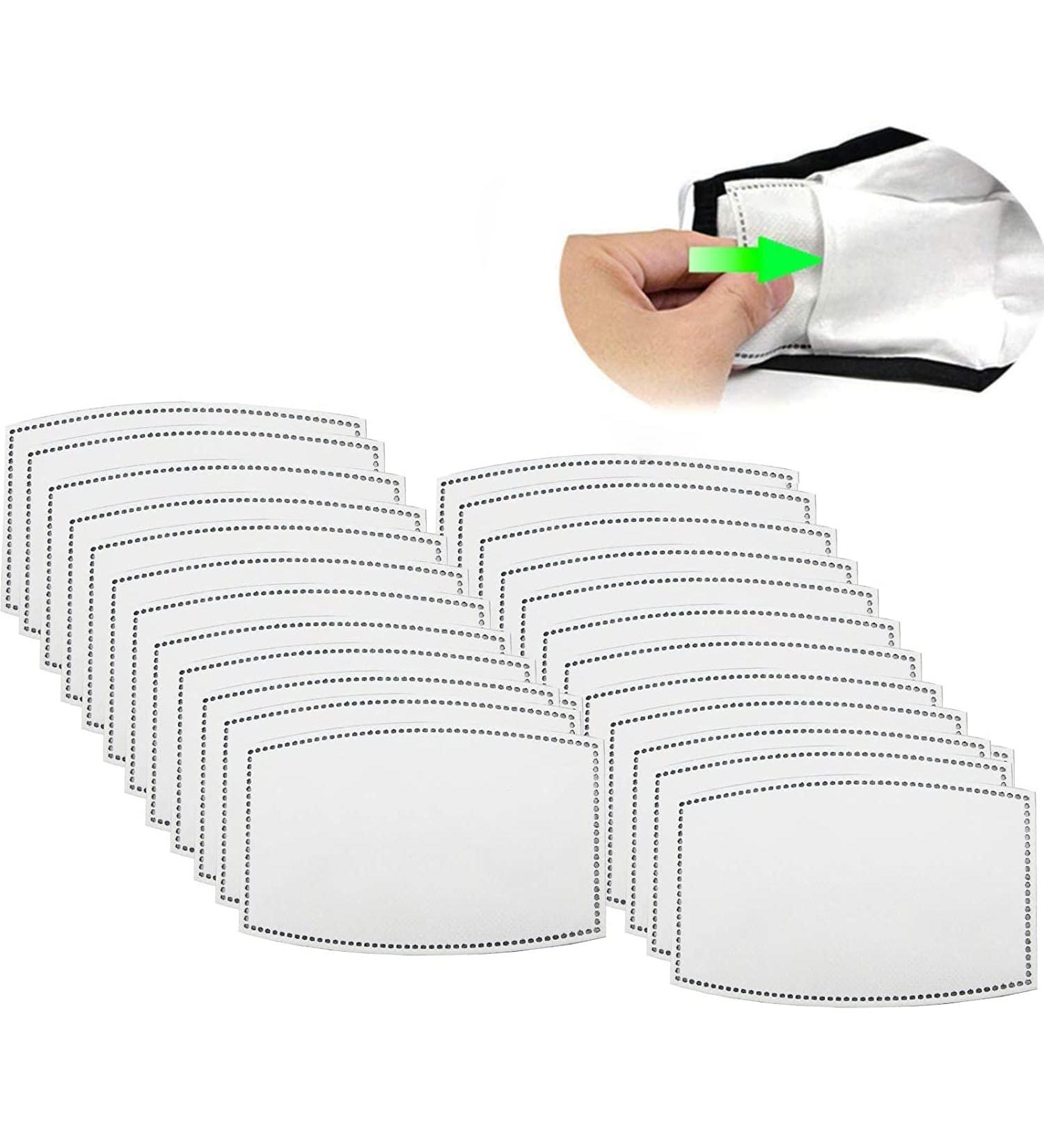 100 PCS PM2.5 Activated Carbon Filters - 5 Layer Anti Haze Filter Paper - Buy Online on GoSupps.com
