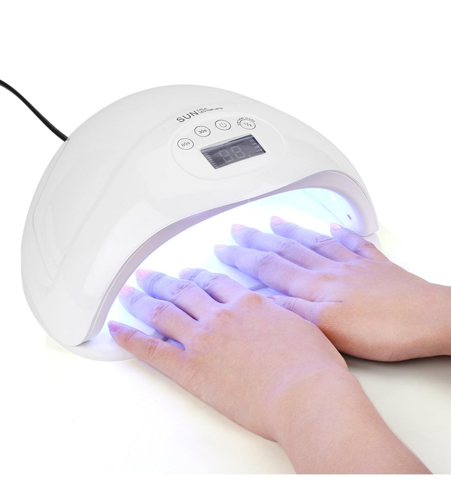 Buy 48W UV LED Nail Dryer | Professional Nail Lamp for Quick Nail Polish Drying | 30s 60s 99s Timer | Perfect for Nail Art & Hardening | EU Plug - Buy Online on GoSupps.com