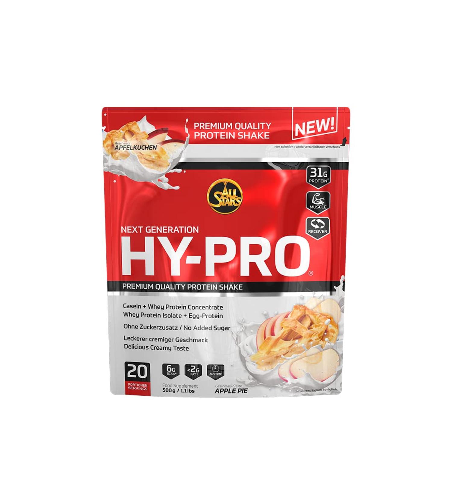 All Stars HY-PRO Protein Shake 500g - Delicious Apple Pie Flavor for International Shipping - Buy Online on GoSupps.com