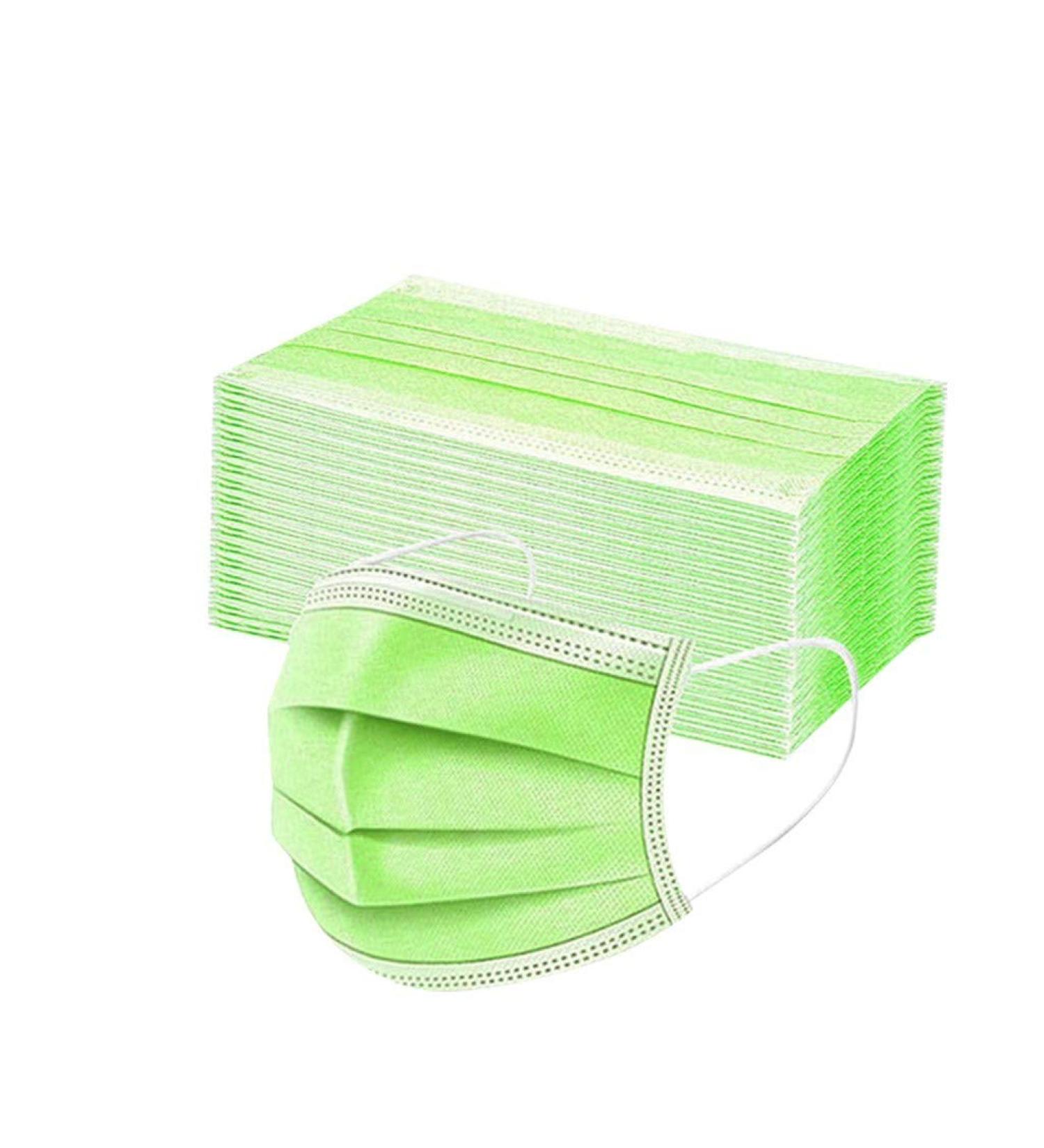 BEIBEIA Disposable Face_Mask for Adults 3Ply Dustproof Comfortable Face Covering Protective Balaclava for Indoor Outdoor 50pc-15