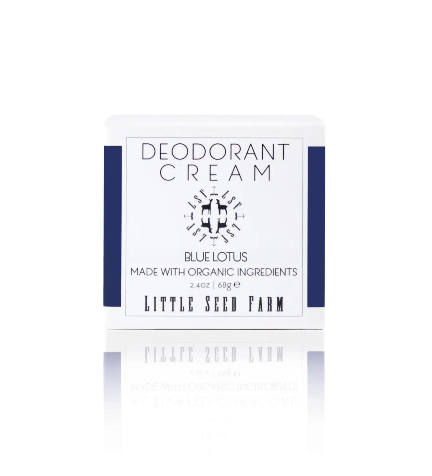 Little Seed Farm All Natural Deodorant Cream Aluminum Free Deodorant for Women or Men - Blue Lotus Net Wt. 2.4oz | 68g - Buy Online on GoSupps.com
