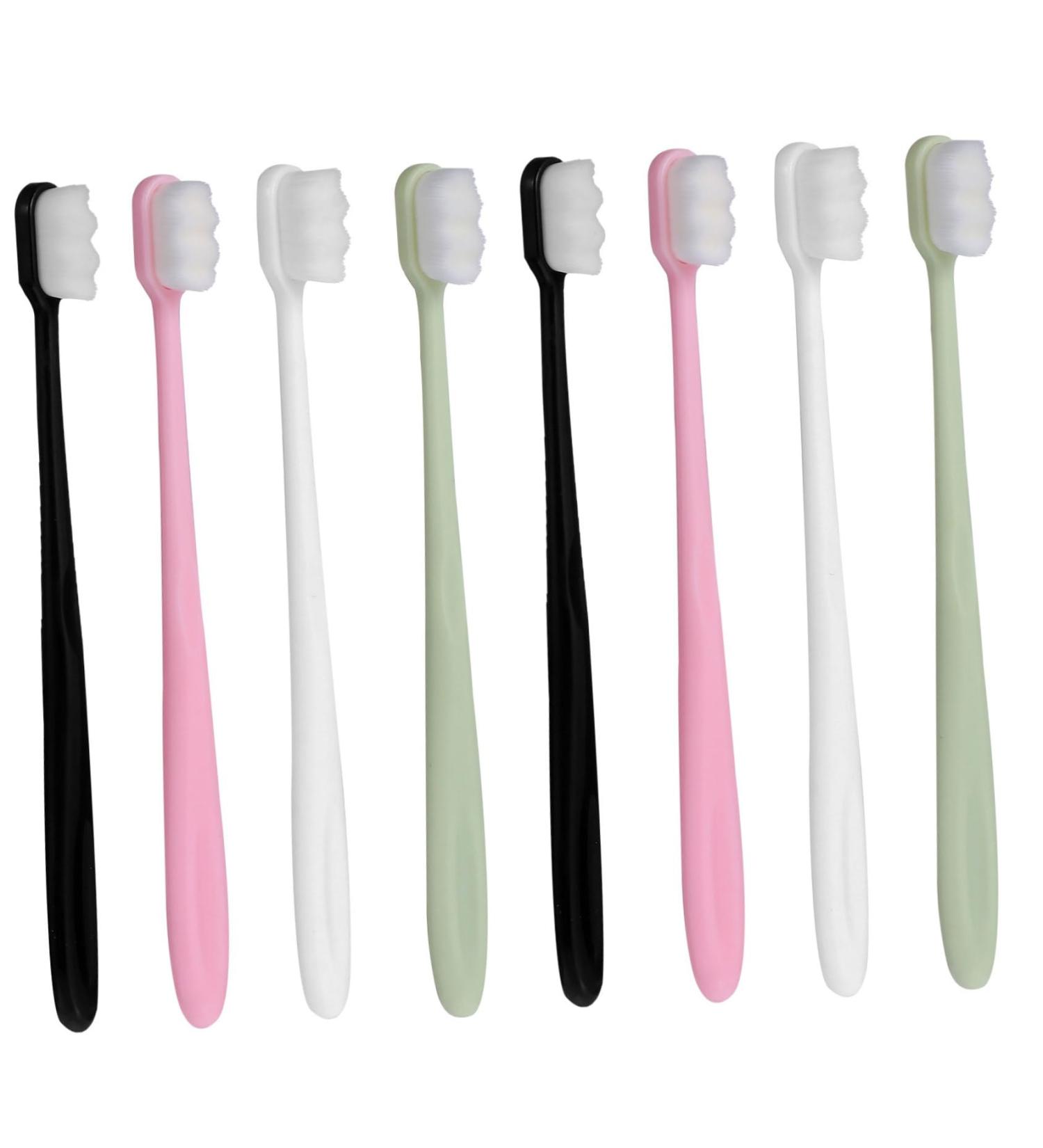 Hapinary 8st Physiotherapy Sport Toothbrush Set - Sensitive Teeth Travel-Friendly Ideal for Children & Pregnant Women - Charcoal Cleaning - Buy Online on GoSupps.com