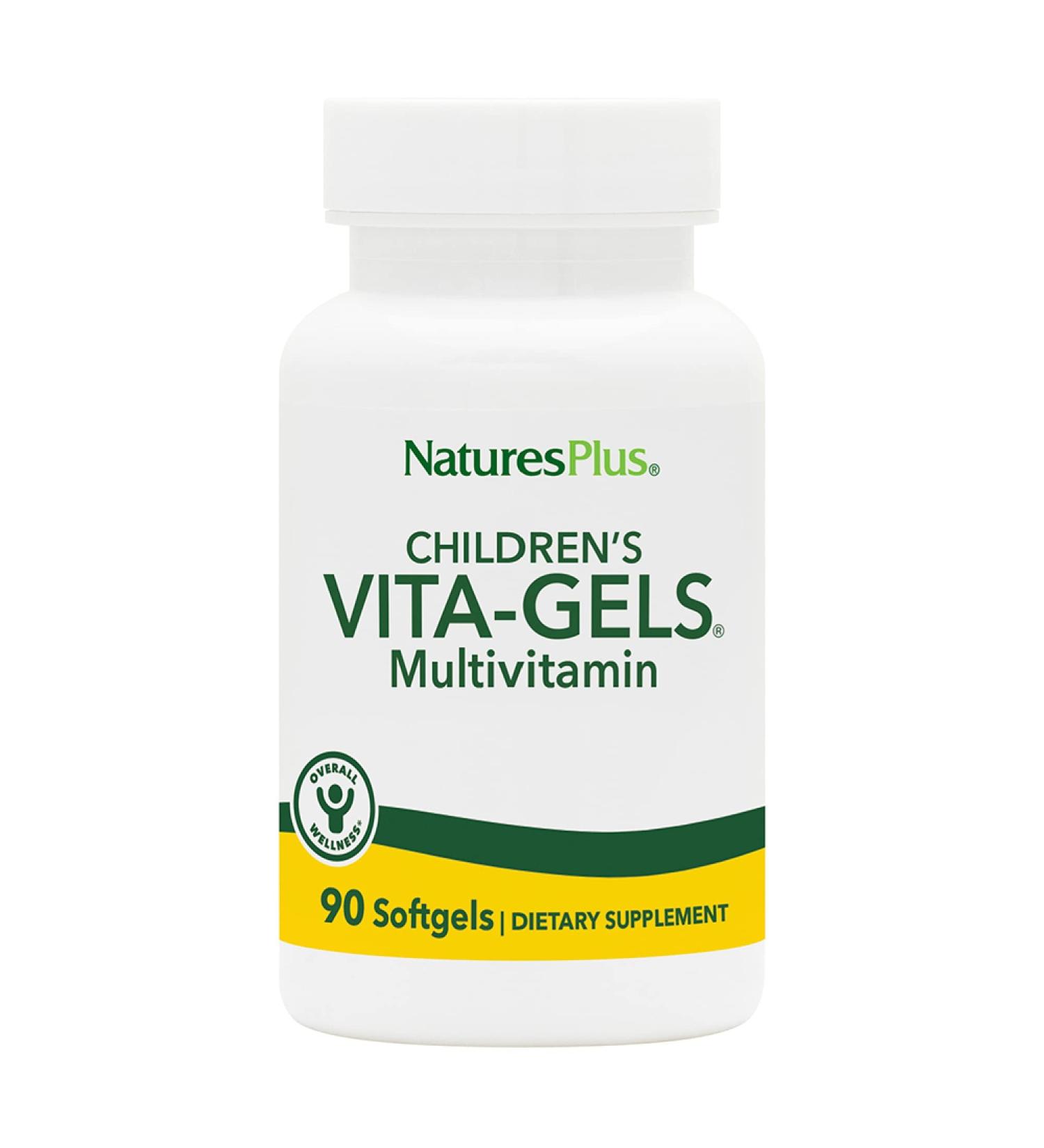 Nature's Plus Children's Vita-Gels Multivitamin - Natural Orange, 90 Softgels | Optimal Growth & Immunity - Buy Online on GoSupps.com