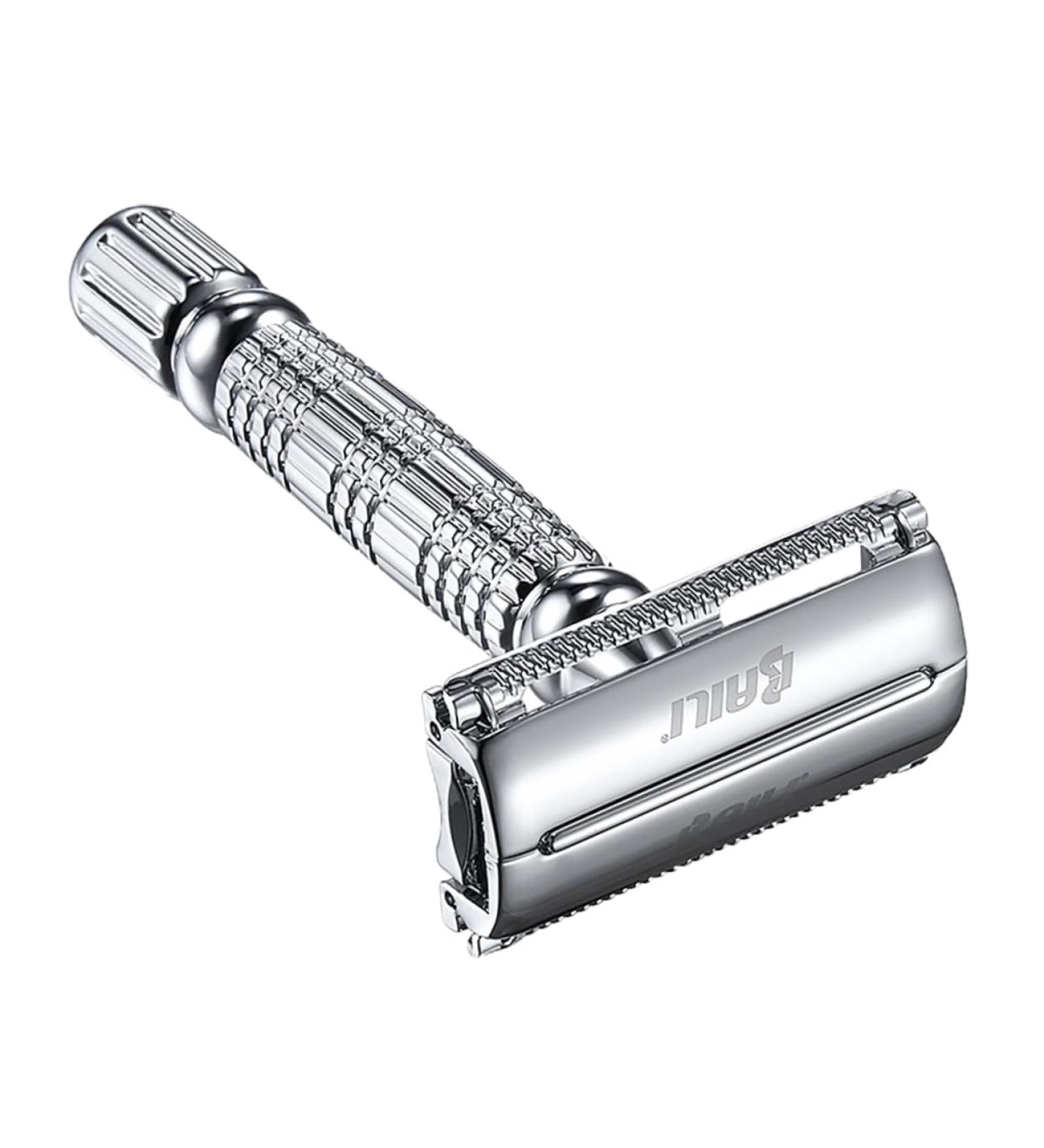 Beavorty Manual Double-Sided Razor - Chrome-Plated Alloy Handle for a Superior Shave | International Shipping Available - Buy Online on GoSupps.com