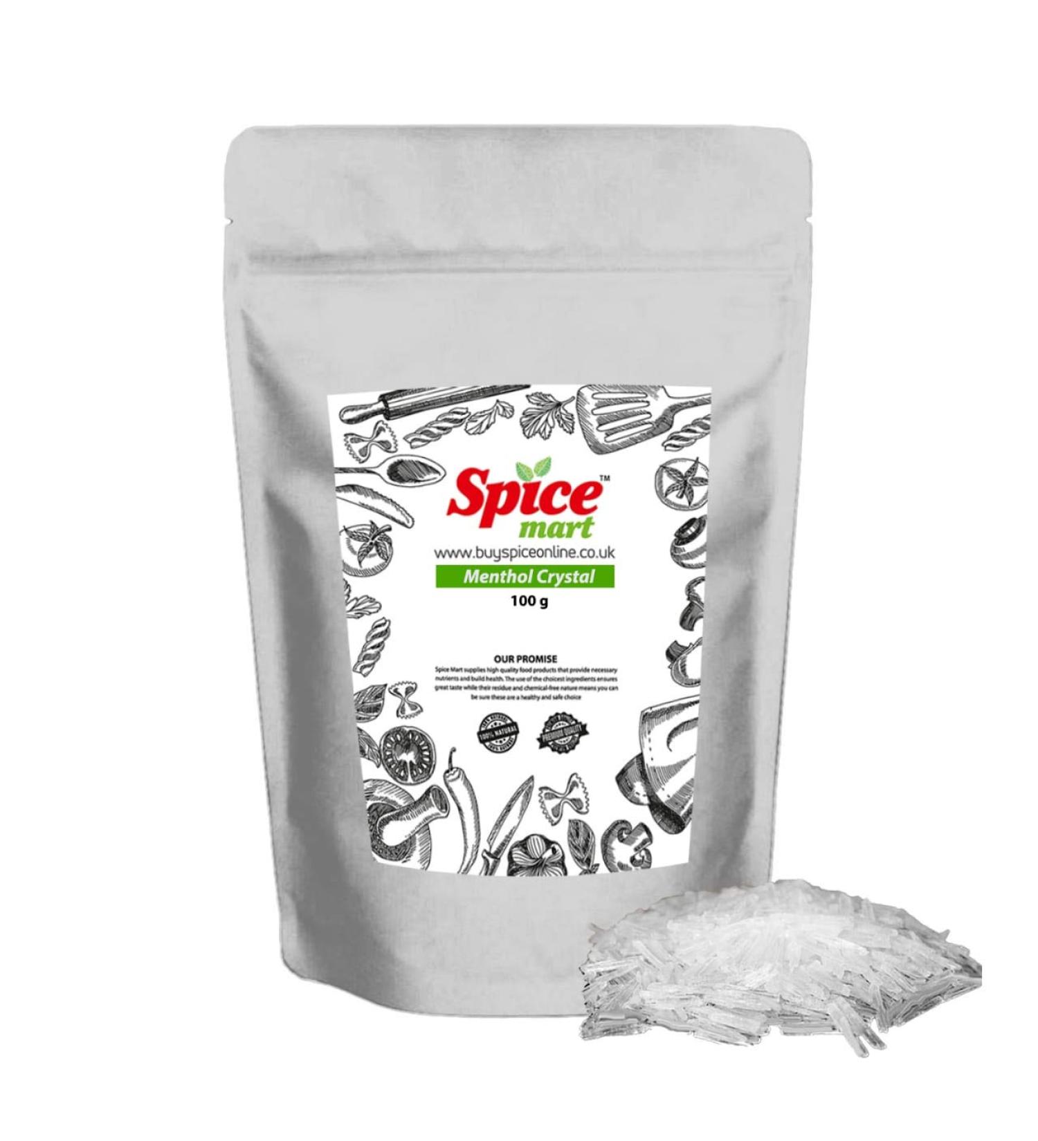 Natural Menthol Crystals Aromatherapy Congestion Blocked Nose Relief Cold Flu Premium Quality Free P&P (50g) 50 g (Pack of 1) - Buy Online on GoSupps.com