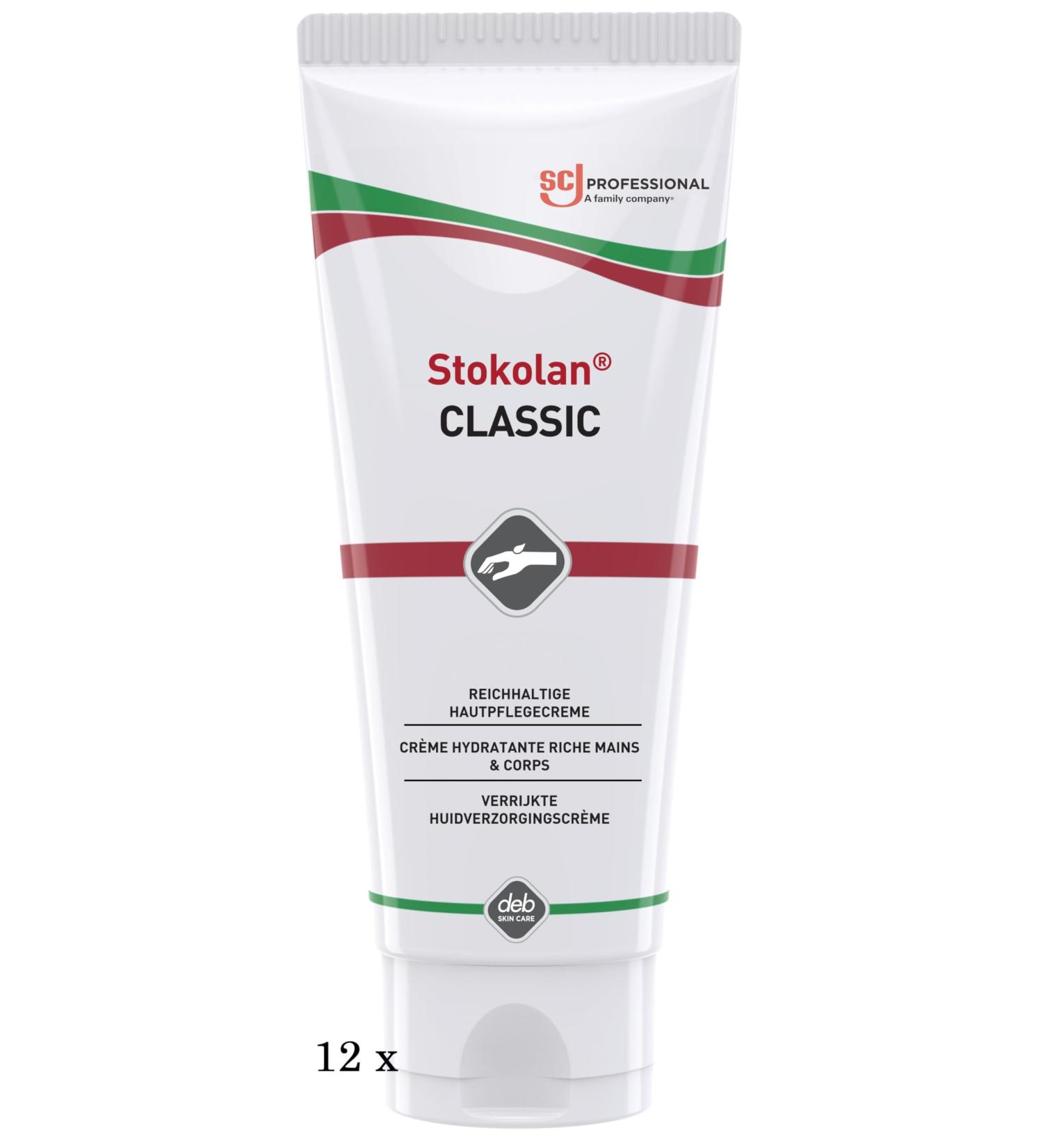 Stokolan Classic Hand Cream - 1 Box (12 x 100ml) | Shop Quality Moisturizer for Dry Skin - Fast International Shipping - Buy Online on GoSupps.com