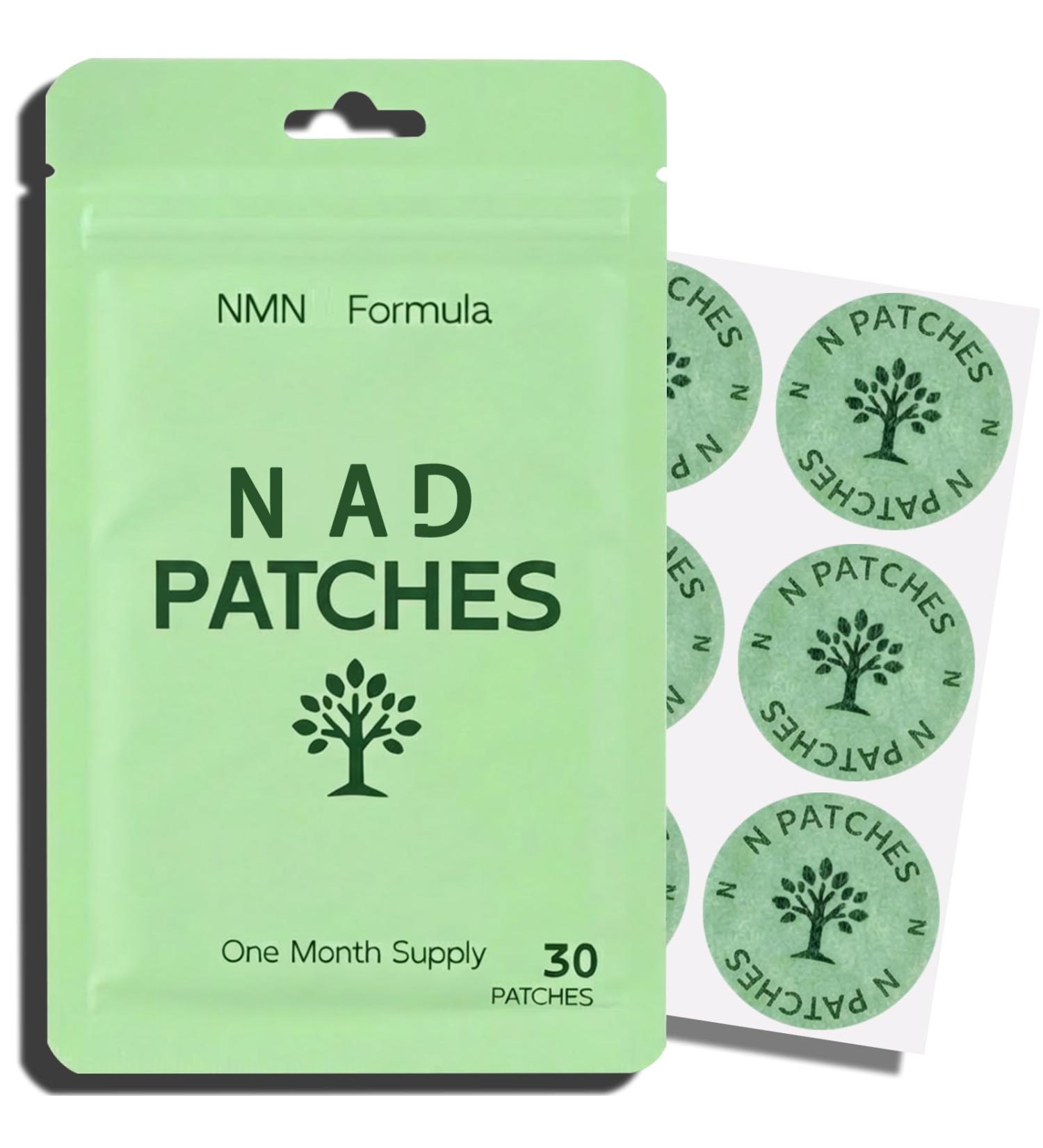 N AD+ Patches for Women & Men NMNH 5X Concentrated Formula 8-Hour Wear Patch Design Daily Patch Format 30-Day Supply 1 Packs - Buy Online on GoSupps.com