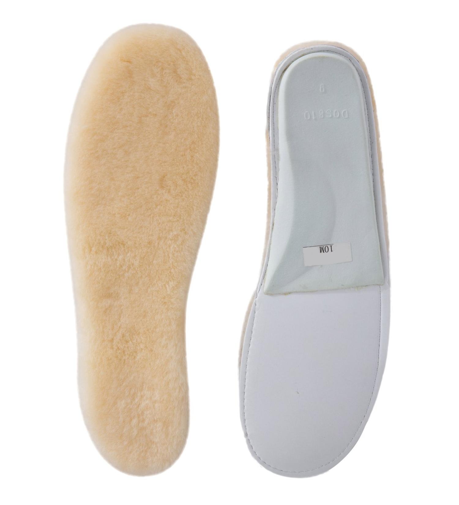 ABUSA Women's Sheepskin Insoles - Premium Wool Fur Fleece Inserts (Size 8) - Cozy & Fluffy 1 Pack - Buy Online on GoSupps.com