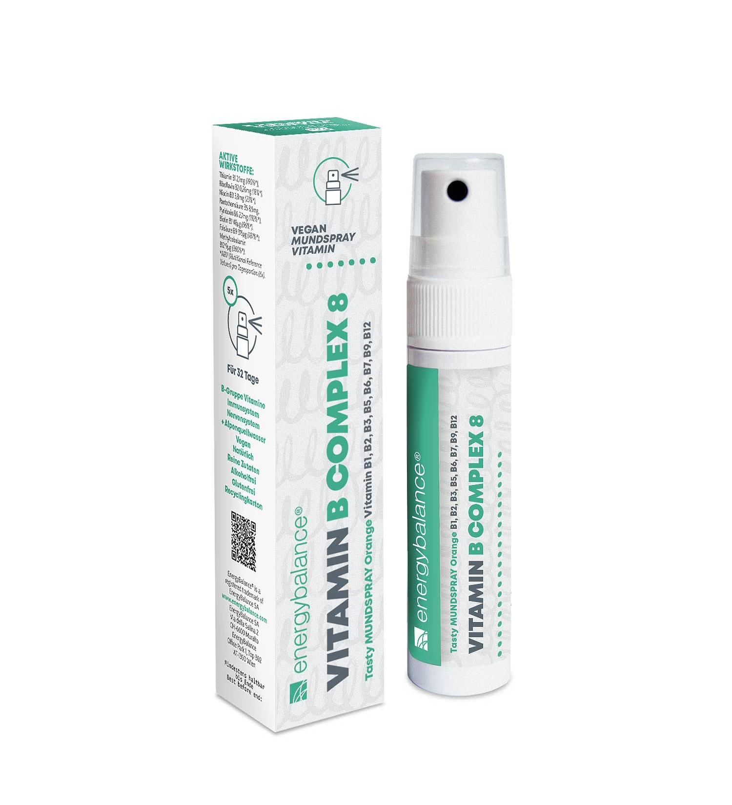  EnergyBalance EnergyBalance Vitamin B Complex 8 Oral Spray 32 days 160 sprays - Buy Online on GoSupps.com