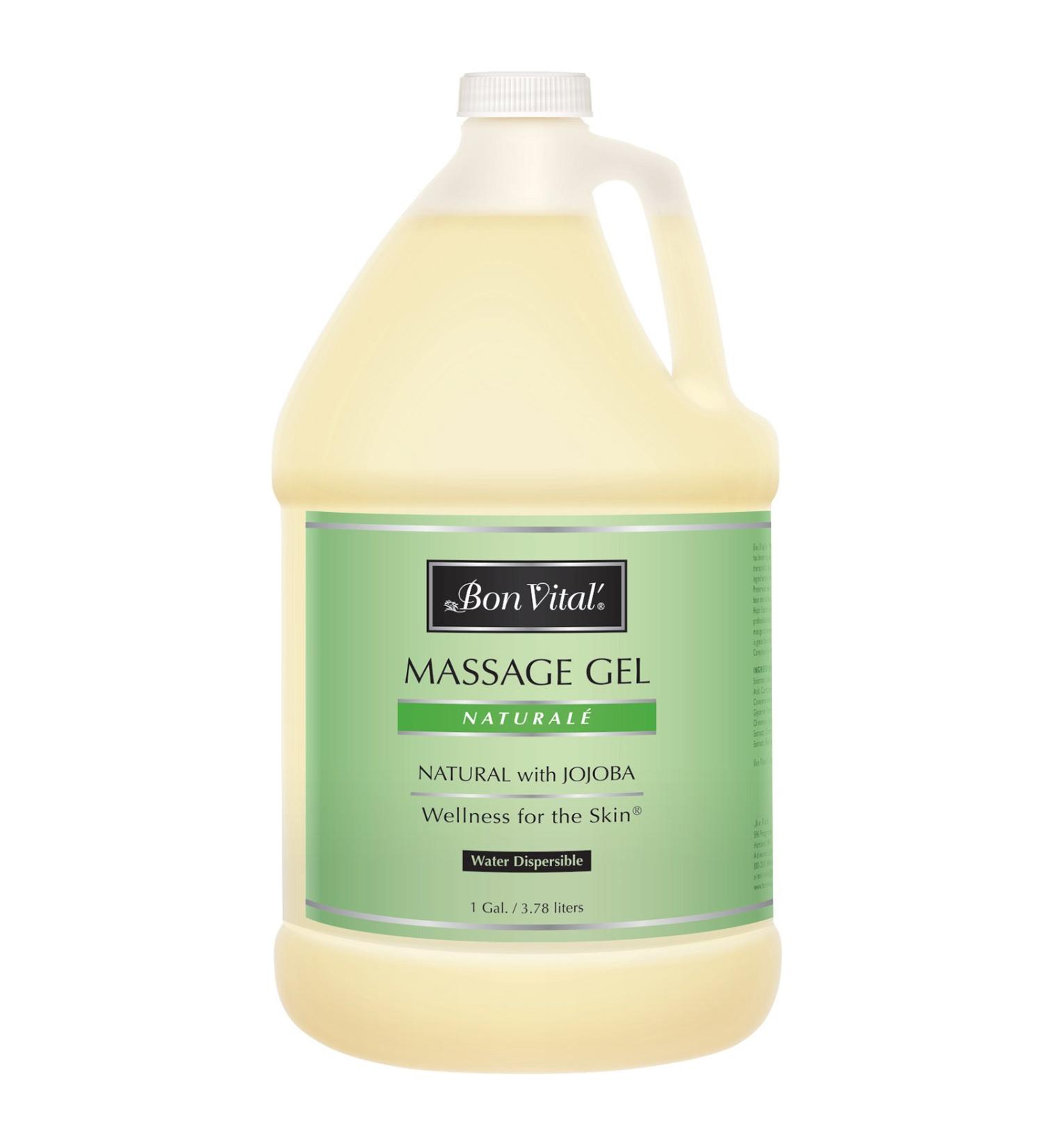 Bon Vital Naturale Massage Gel - Hypoallergenic Earth-Friendly with Natural Ingredients 1 Gallon - Ideal for Sensitive Skin & Deep Moisturizing - Buy Online on GoSupps.com