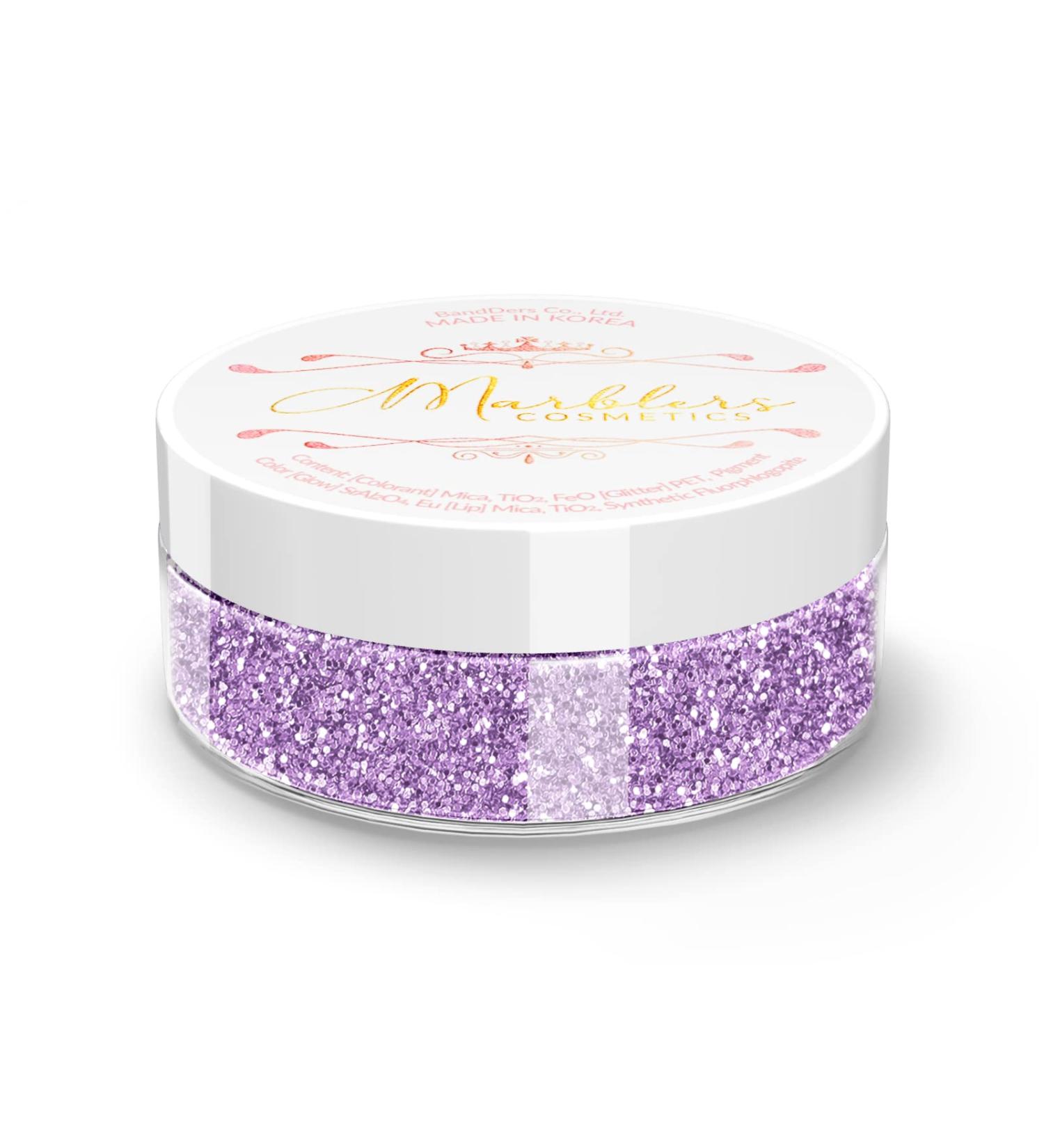 MARBLERS Fine Twinkle Glitter Light Purple 0.18oz - Vegan & Cruelty-Free Eyeshadow + Nail Art Glitter for Festival Rave & Party Makeup - Buy Online on GoSupps.com