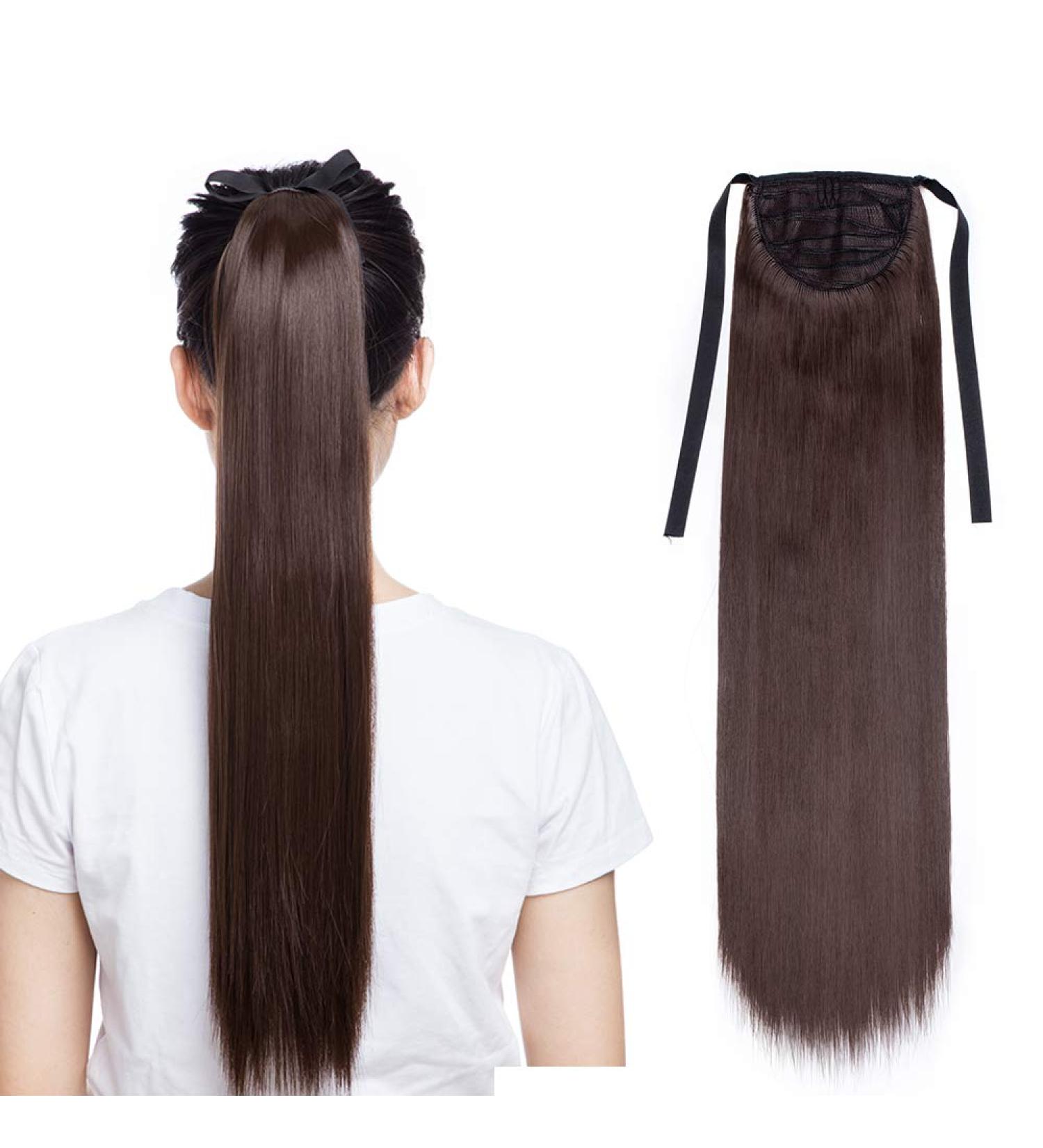 Lady Outlet Mall Hair Extensions - Straight 22 Medium Brown | Premium Quality & Fast Shipping Worldwide - Buy Online on GoSupps.com