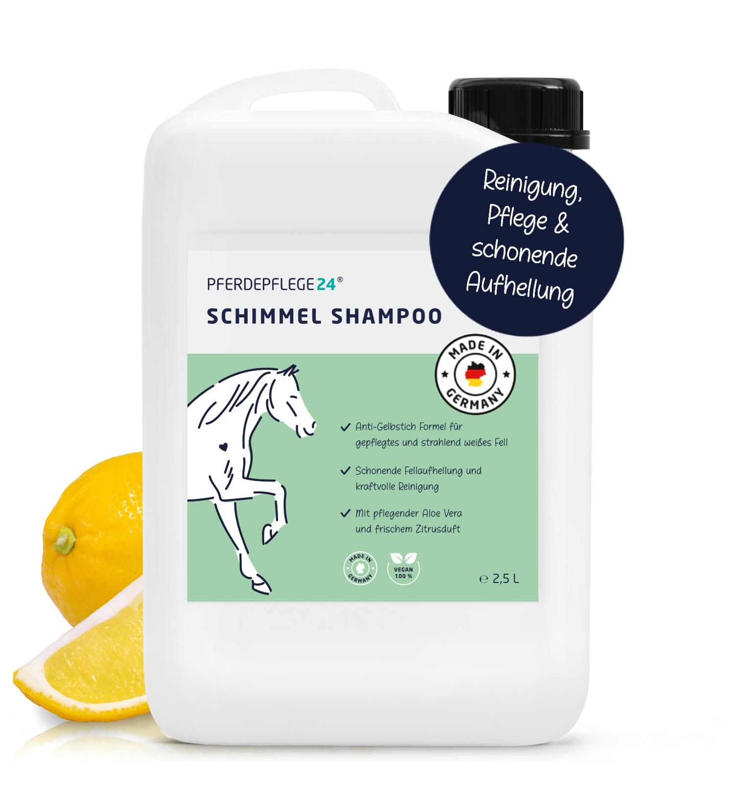 Horse Care24 Mold Shampoo for Horses 2.5L | Anti-Yellowing Gentle Cleaning & Fur Brightening - 2500ml - Buy Online on GoSupps.com